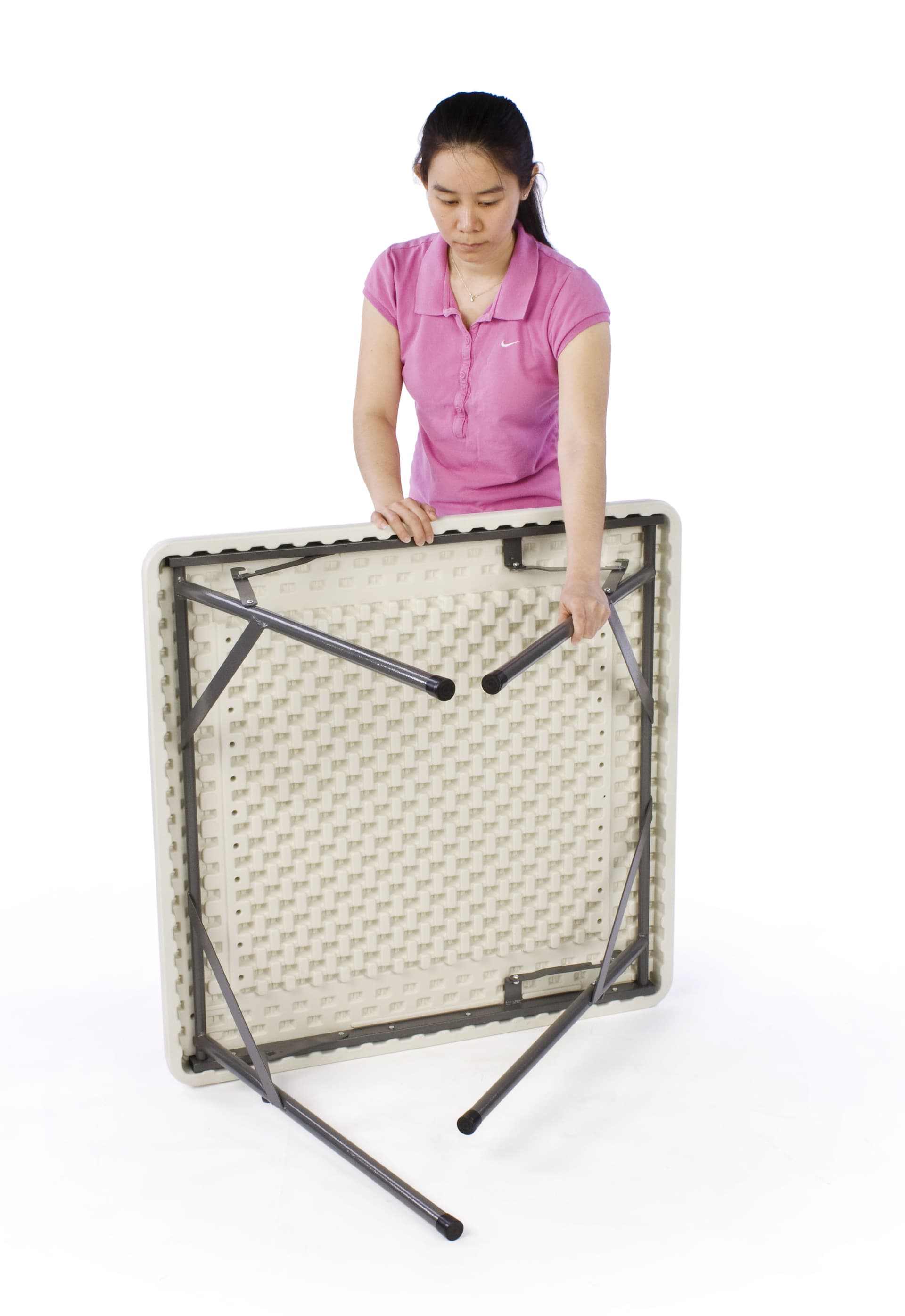 square folding card table