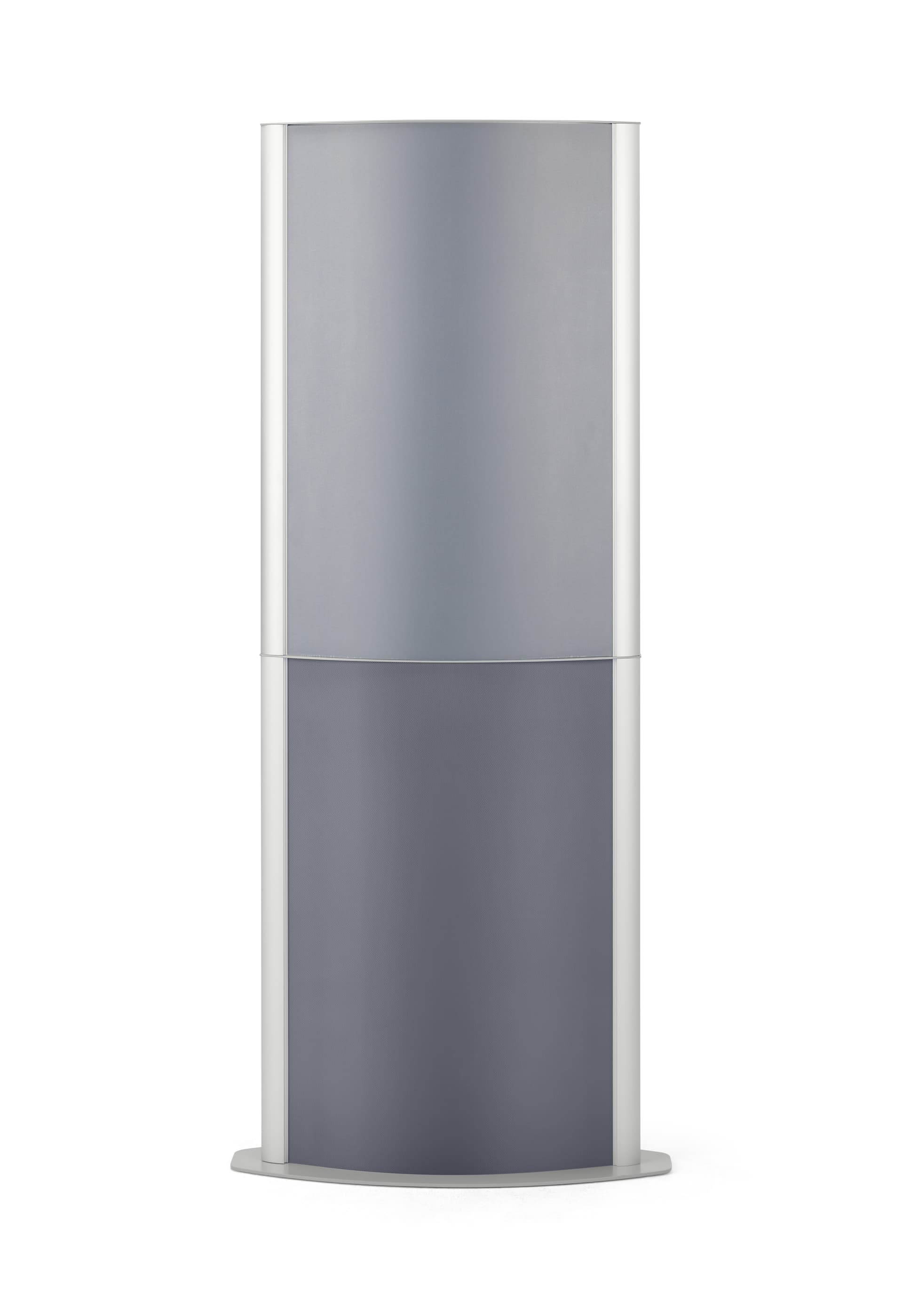 Floor standing poster holder with stable base