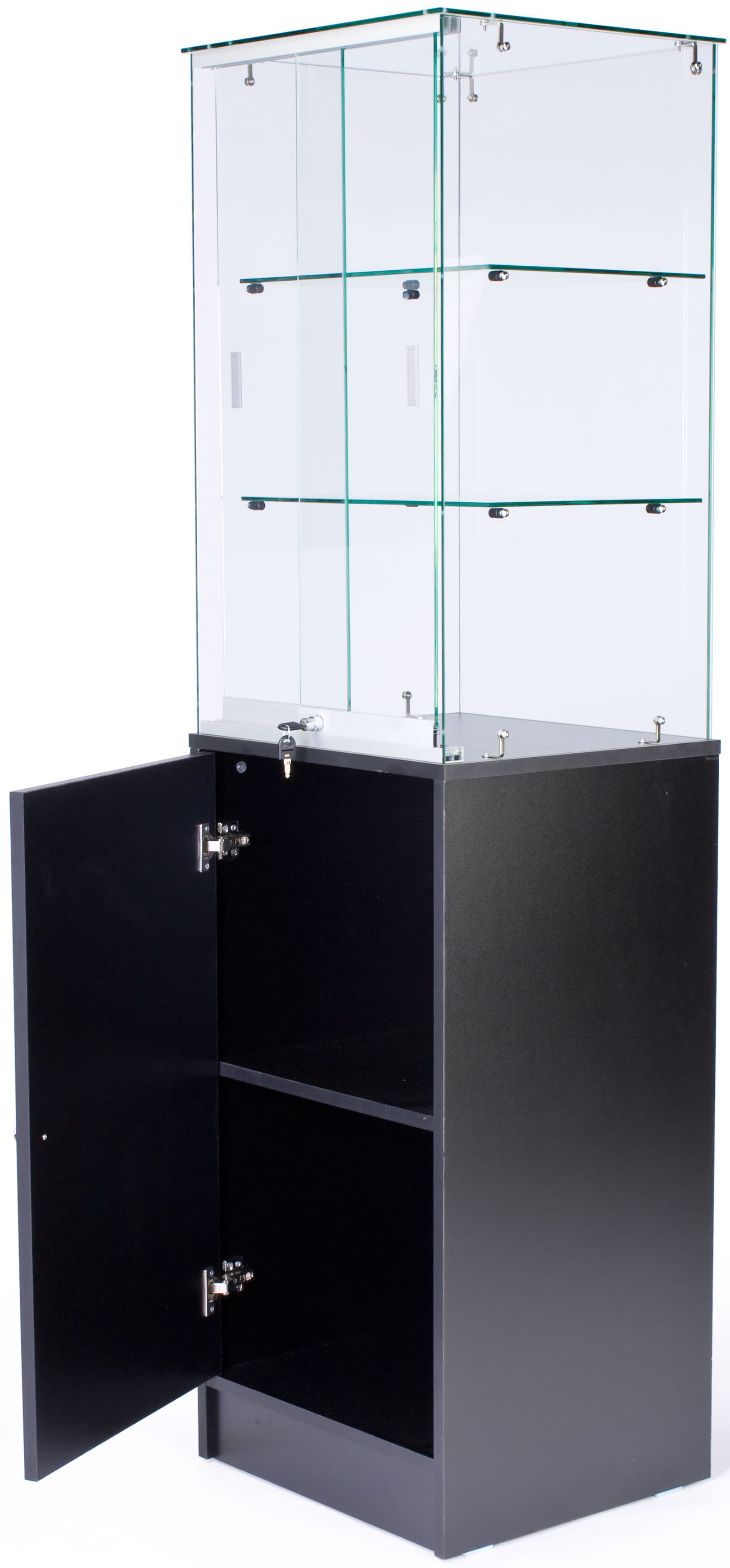 Glass Cabinet With Frameless Design