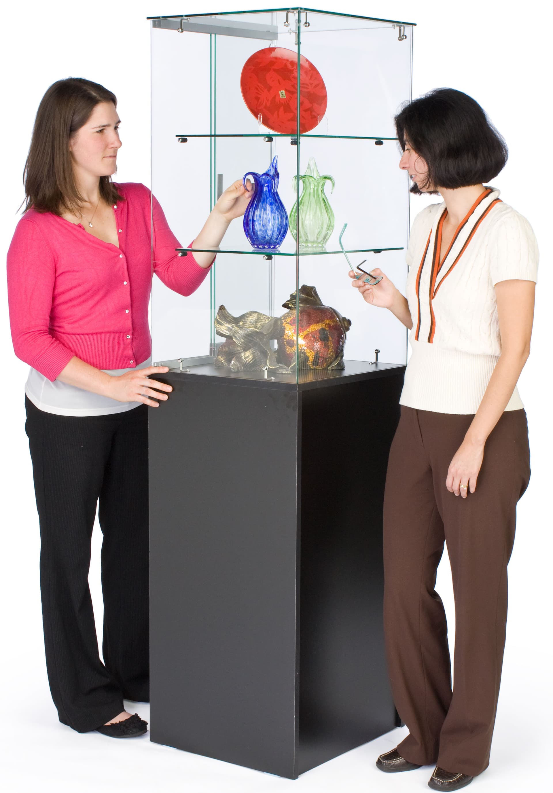 Glass Cabinet With Frameless Design