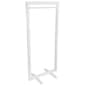 Clothing Rack with 1 Rail - White
