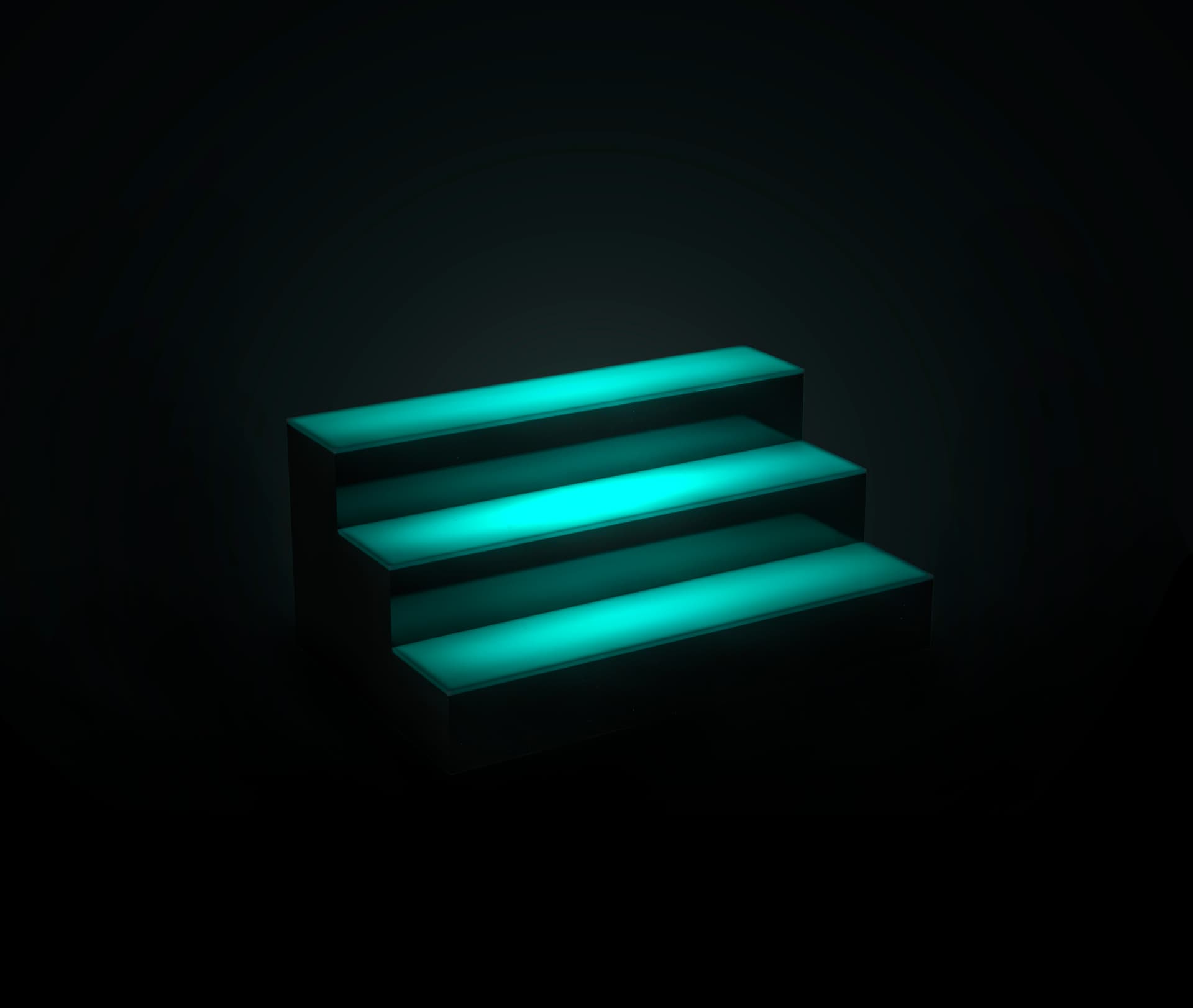multicolor lighted bottle display