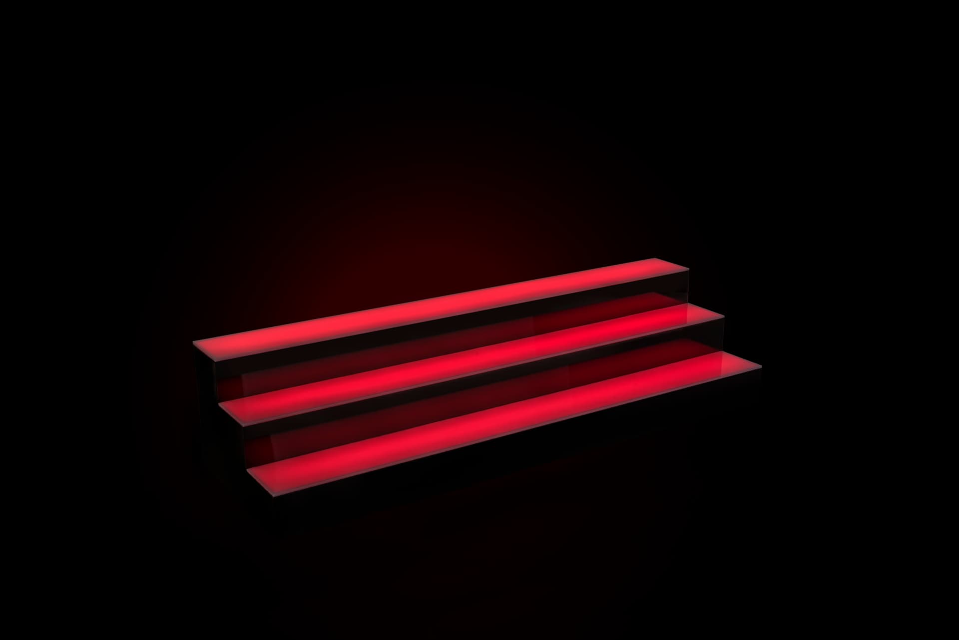 16-color tiered LED liquor shelves