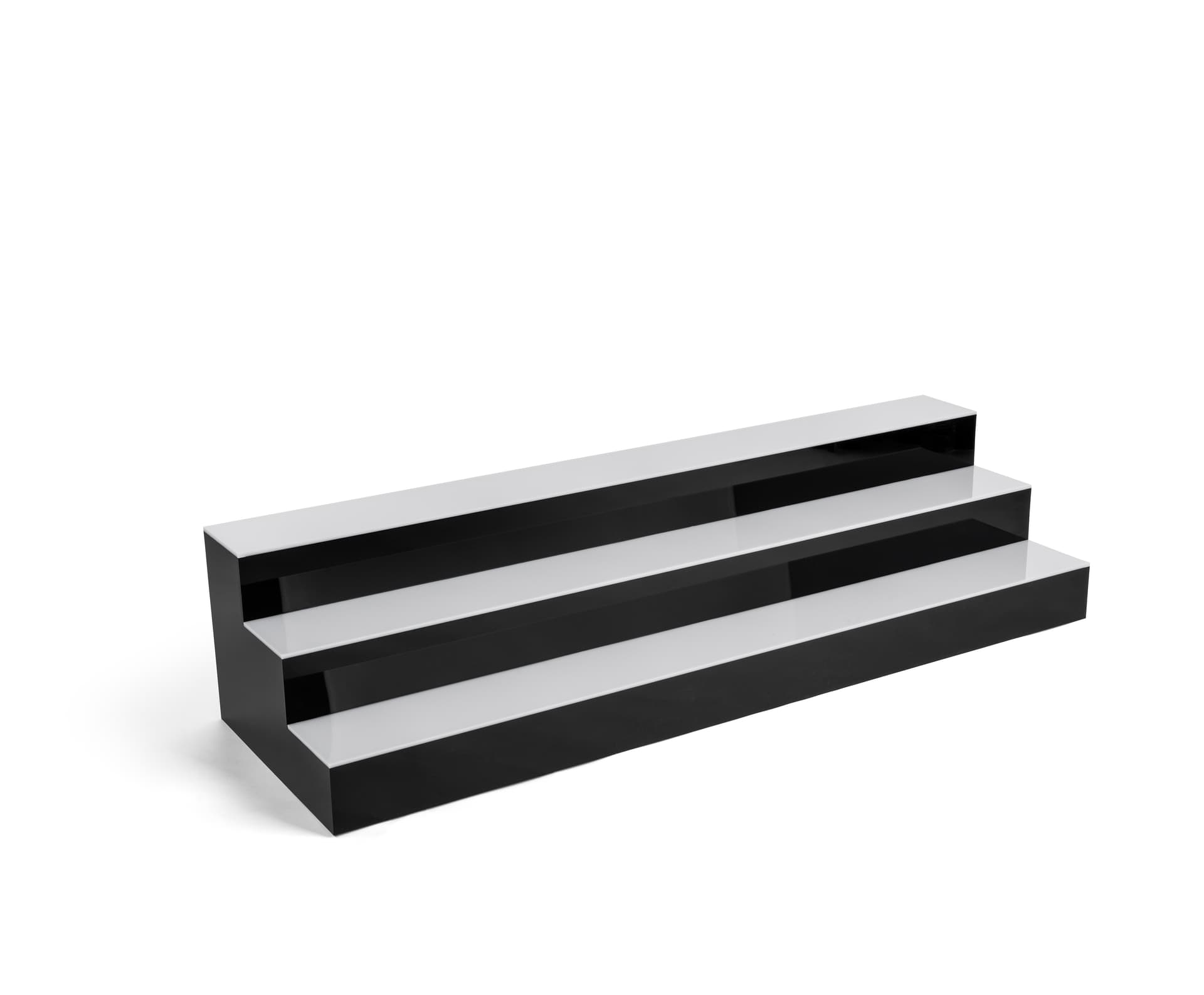 tiered LED liquor shelves for back bar counter placement