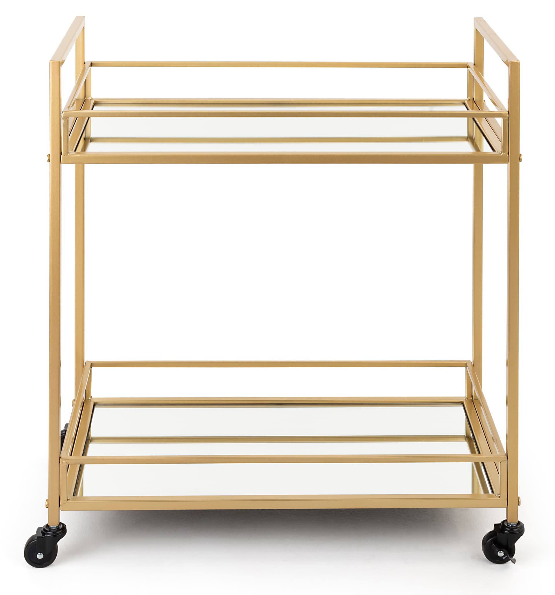 French trolley bar cart with durable iron metal construction 