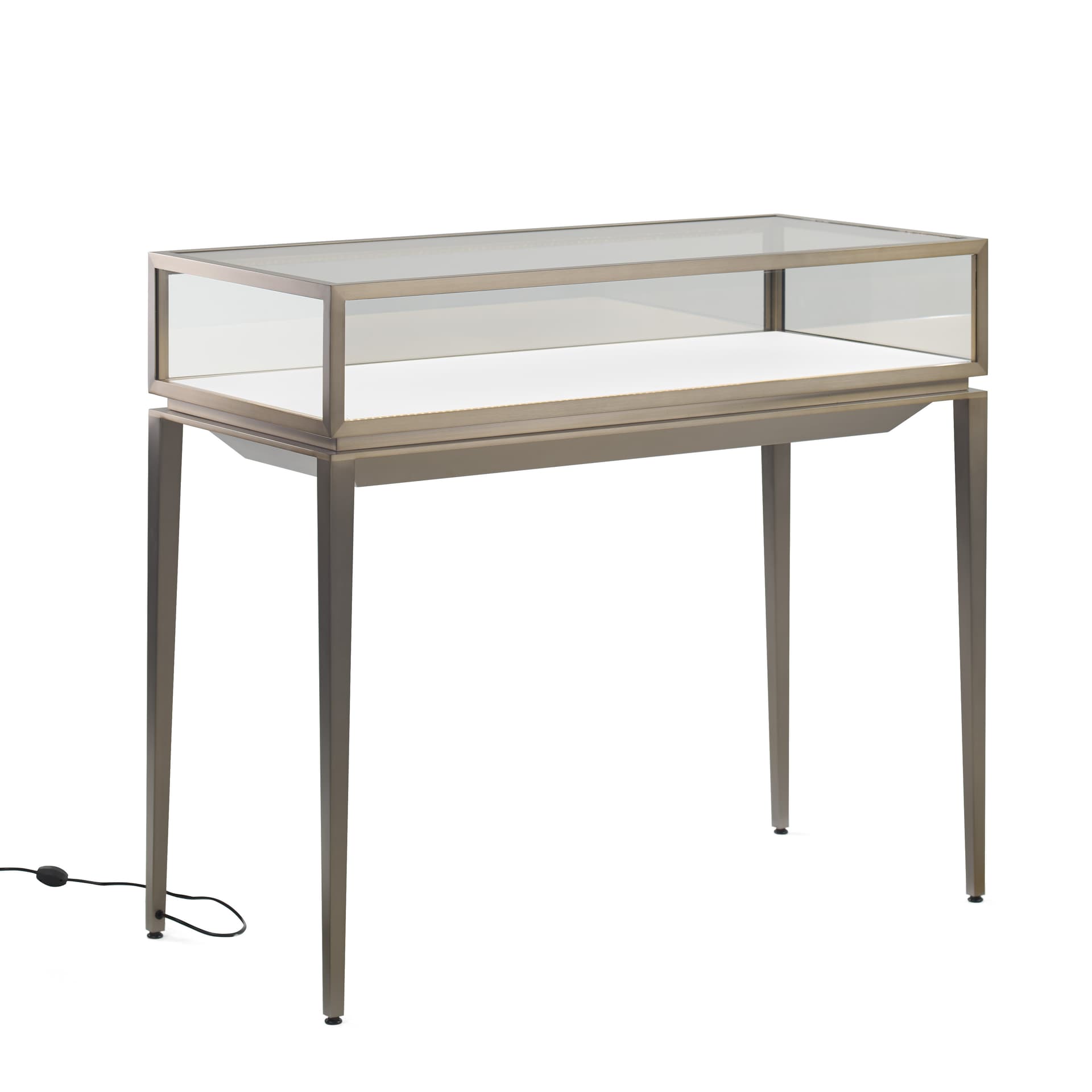 Tempered Glass Modern Jewelry Display Table
