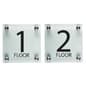 6 x 6 Wall Signs, Pre-Printed Messages, Set of 2 - Clear
