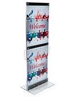 Custom Graphic with Brochure Holders for Floor Standing Advertisements