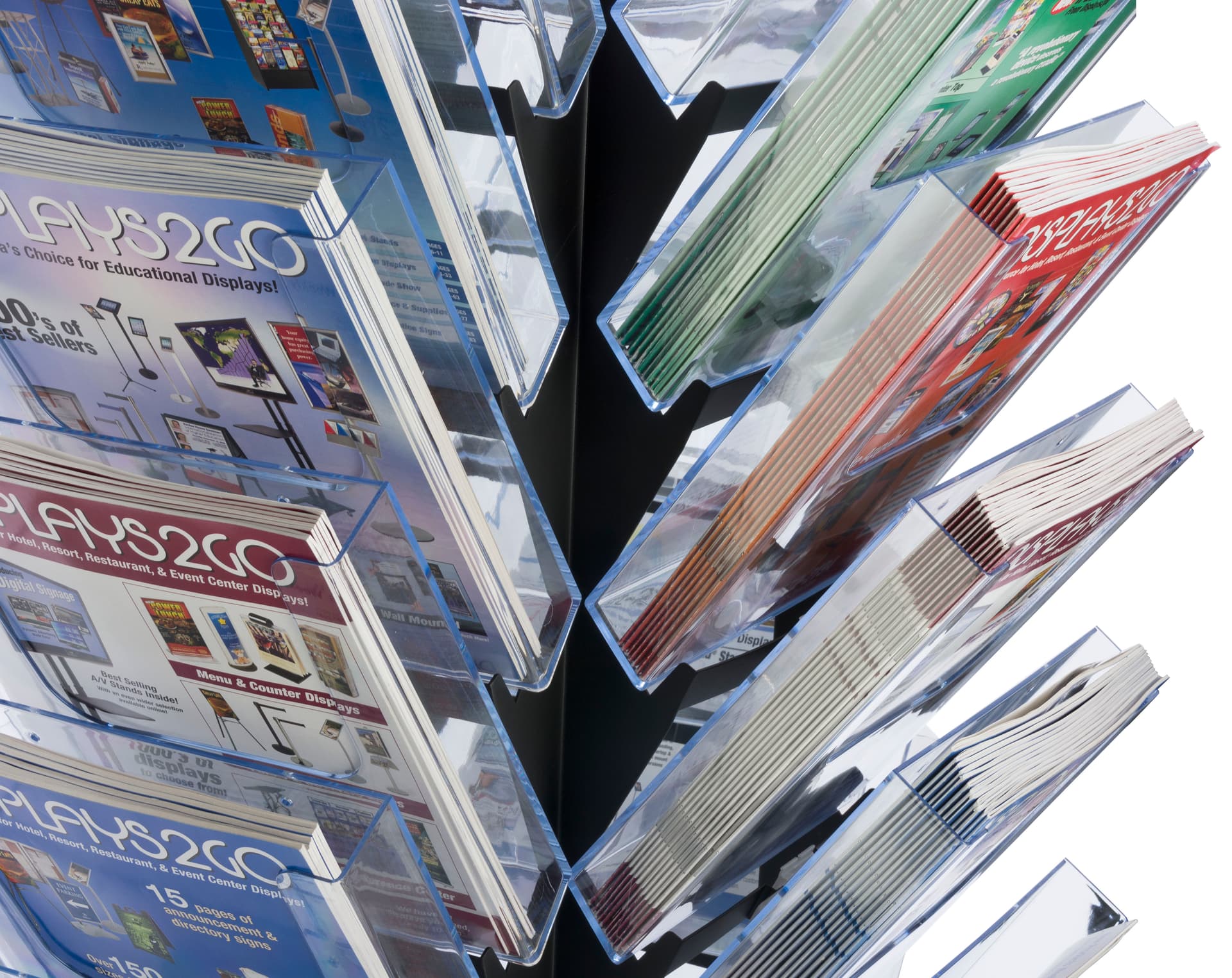 Revolving Magazine Holder | Space Saving | Displays2Go