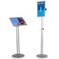 Floor Standing Poster Holder, Angled Tilt Design, Adjustable Height