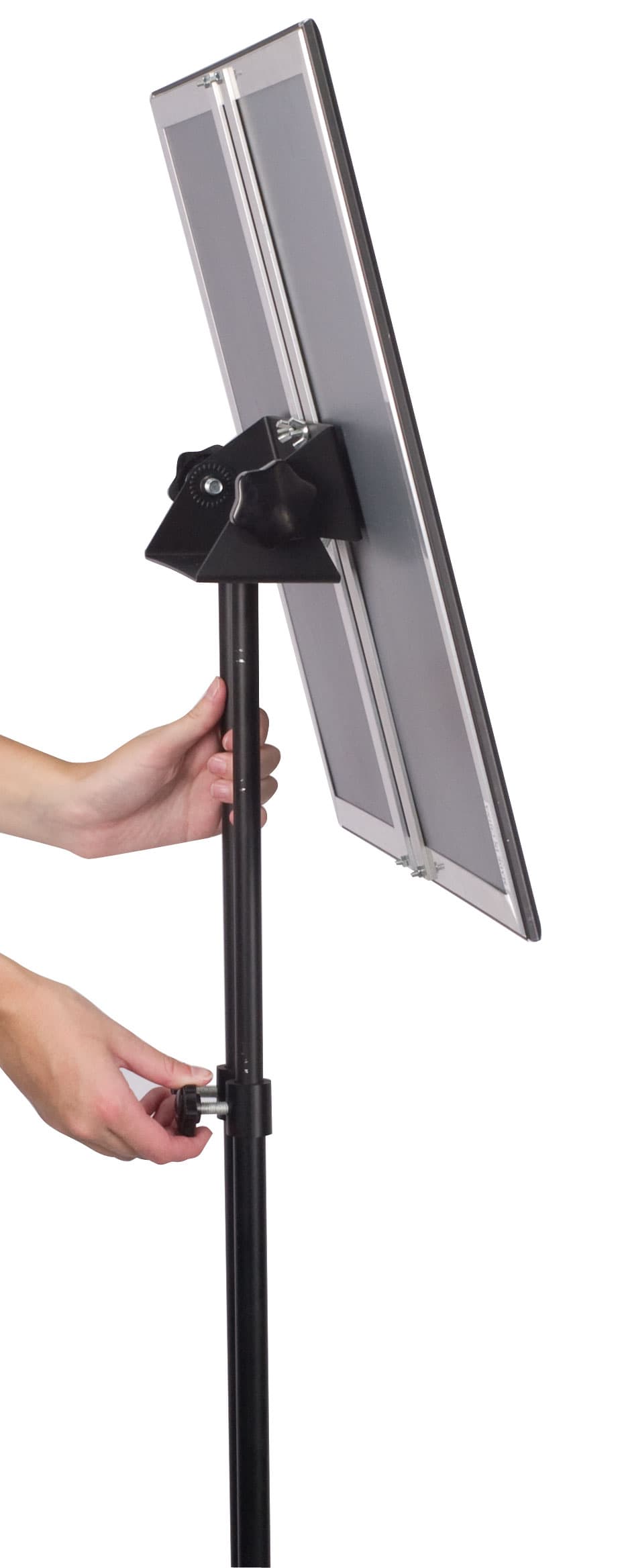 Sign Display w/Fully Adjustable Design: 18" x 24" Black