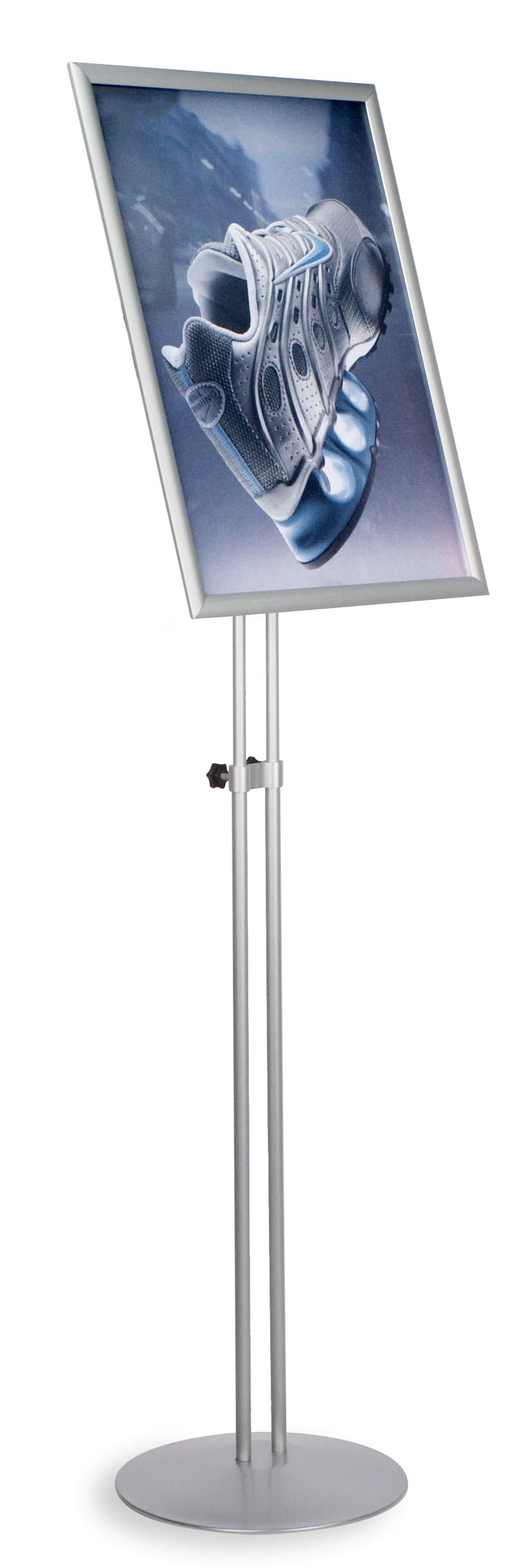 Poster Stand w/Fully Adjustable Design: 18" x 24" Silver