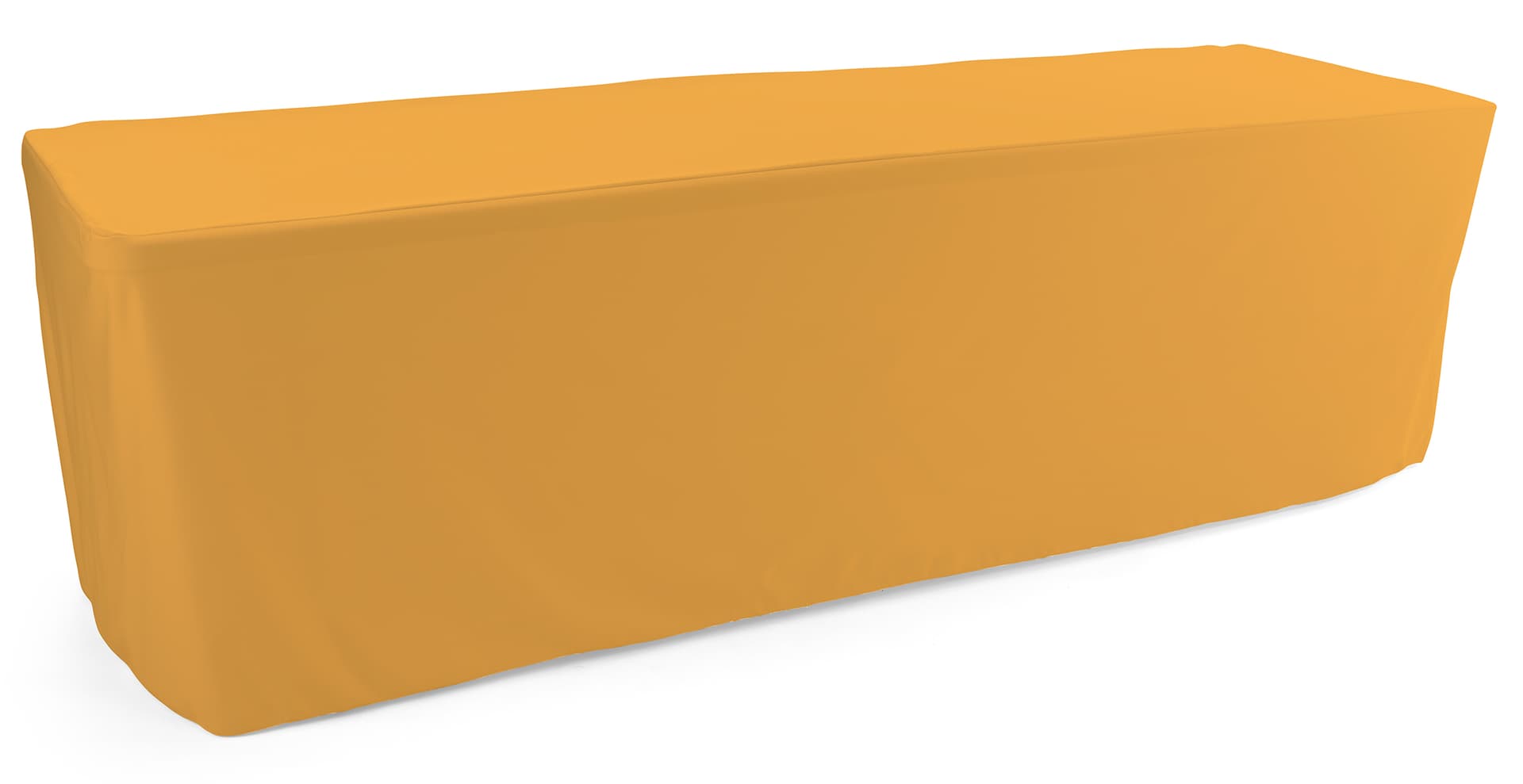 Gold trade show table throws with rectangle shape 