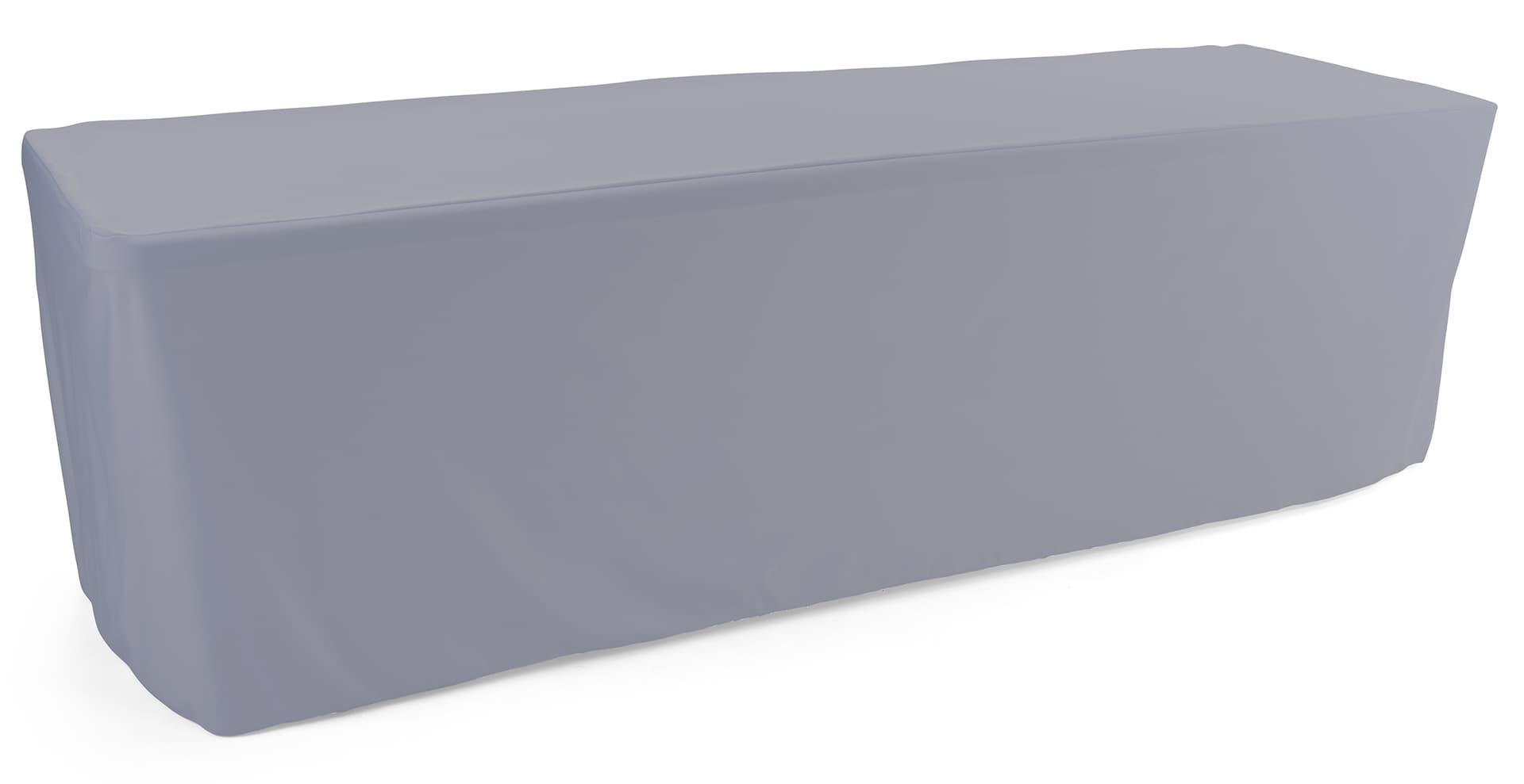 Gray trade show table throws with seamless design 