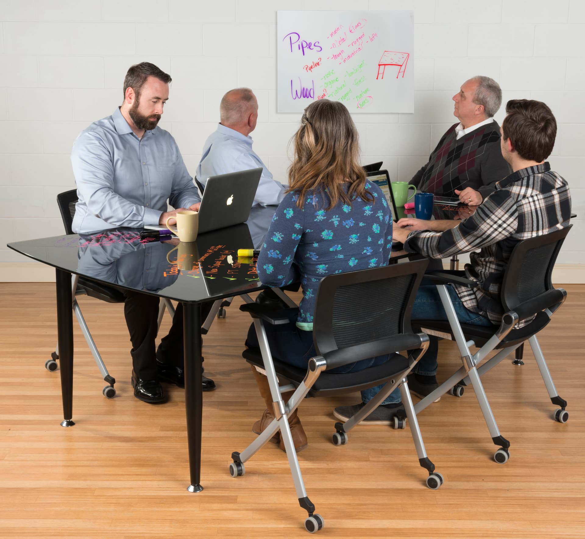 24 x 18 Magnetic Glass Whiteboard for Offices
