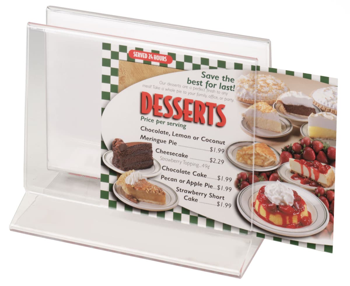 Restaurant Menu Display 7" wide by 5' high Acrylic