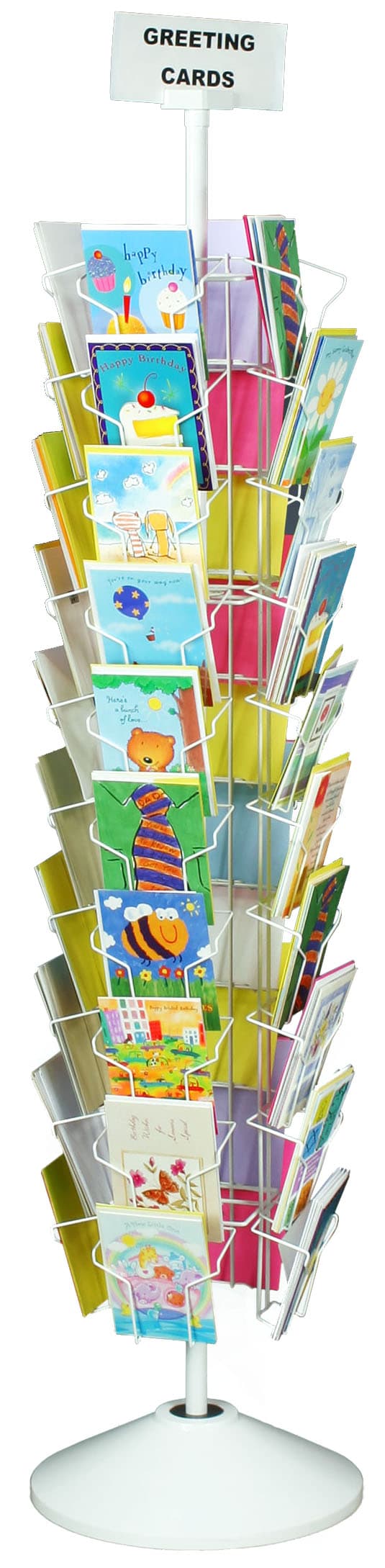 Revolving Greeting Card Racks | Floor Standing - 40 Pockets | Displays2Go