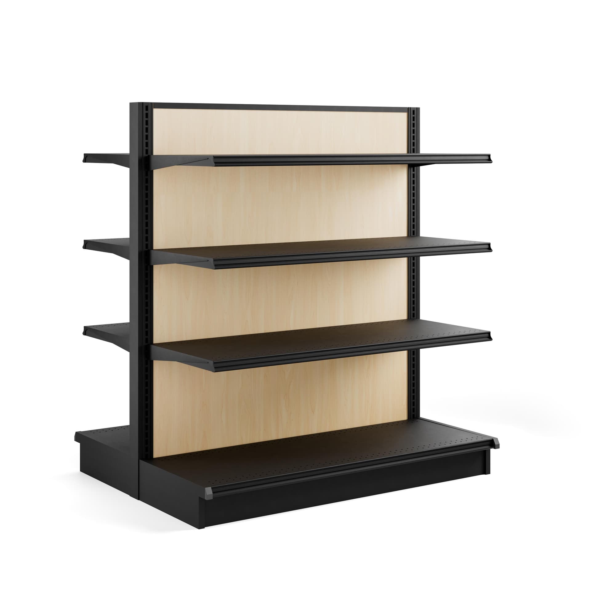 retail gondola shelving for product merchandising