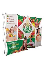 Trade show pop up with custom graphics