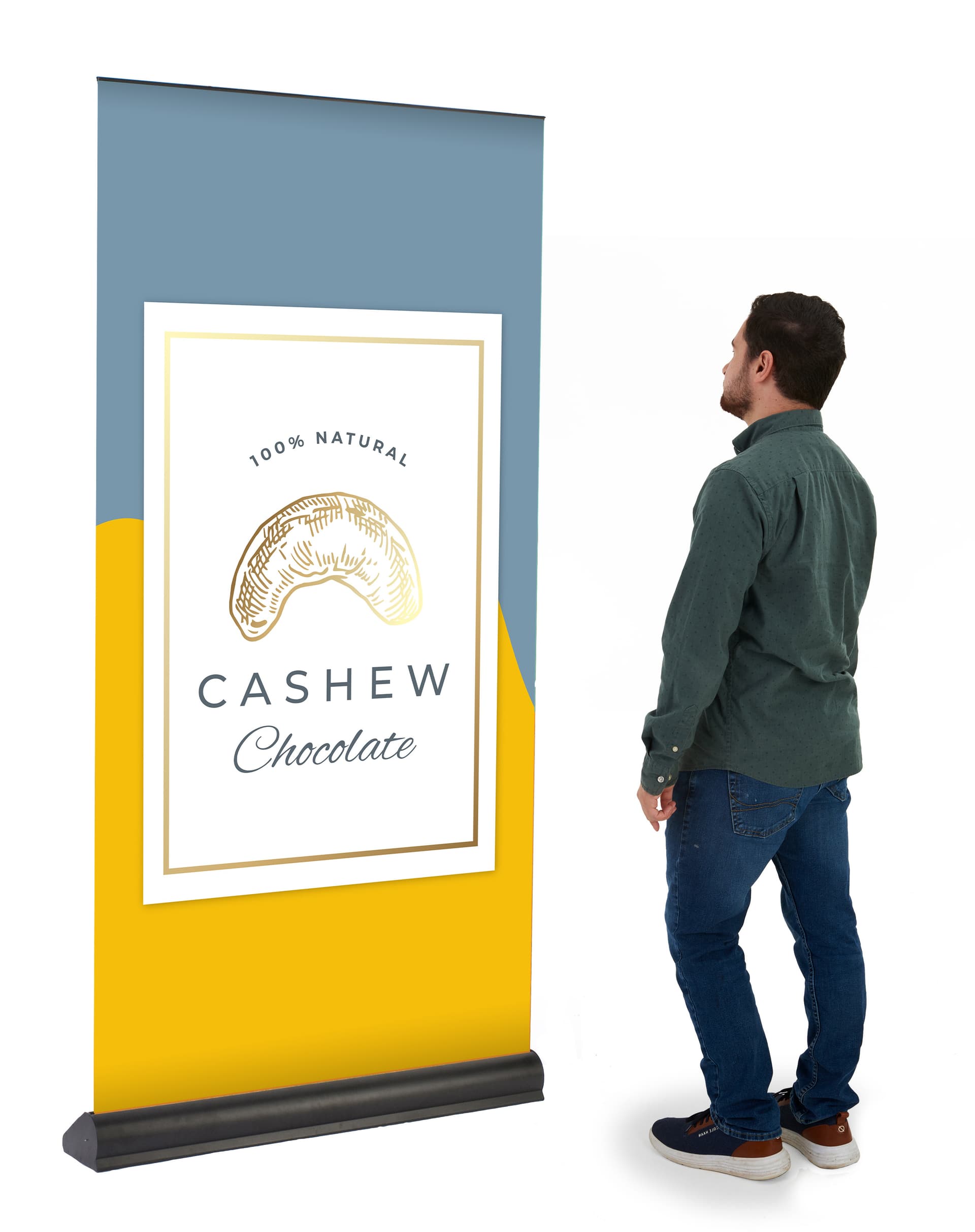 Roll up banner with stable stand