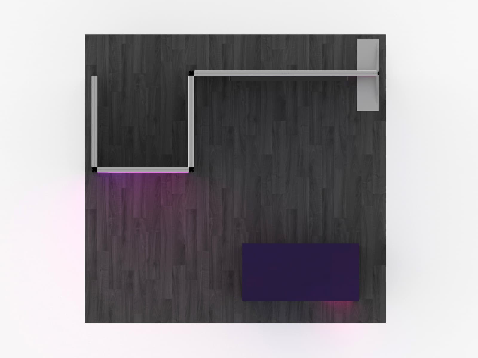 10x10 Exhibit Booth with monitor bracket