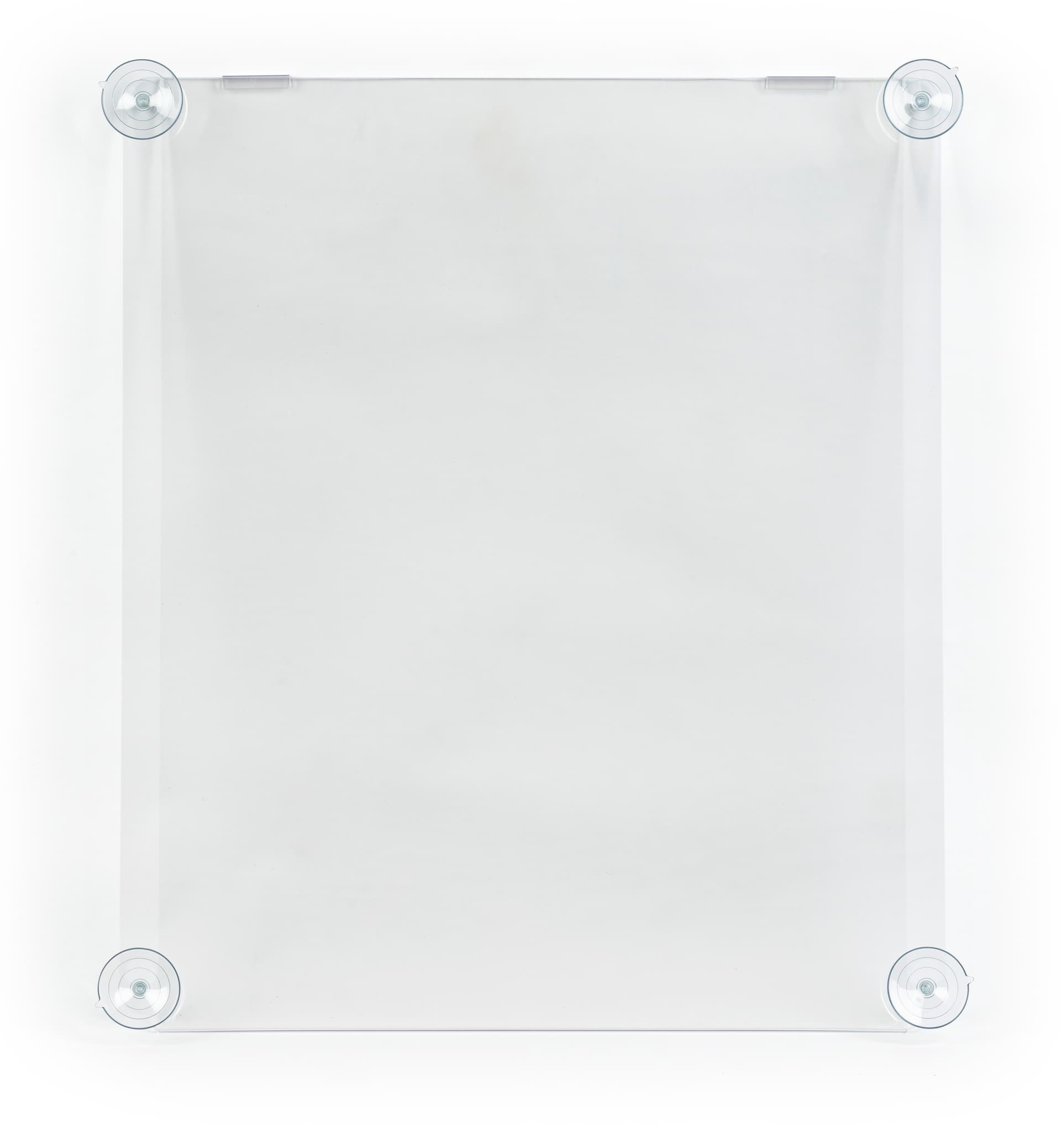 Window sign holder with portrait orientation 