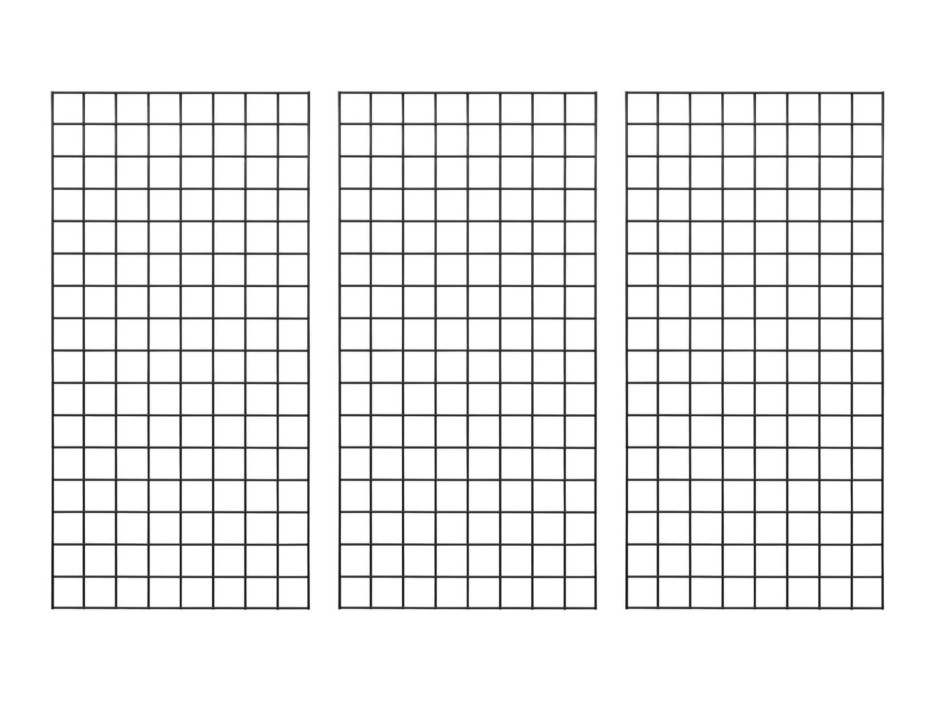 Gridwall panel display  in set of 3