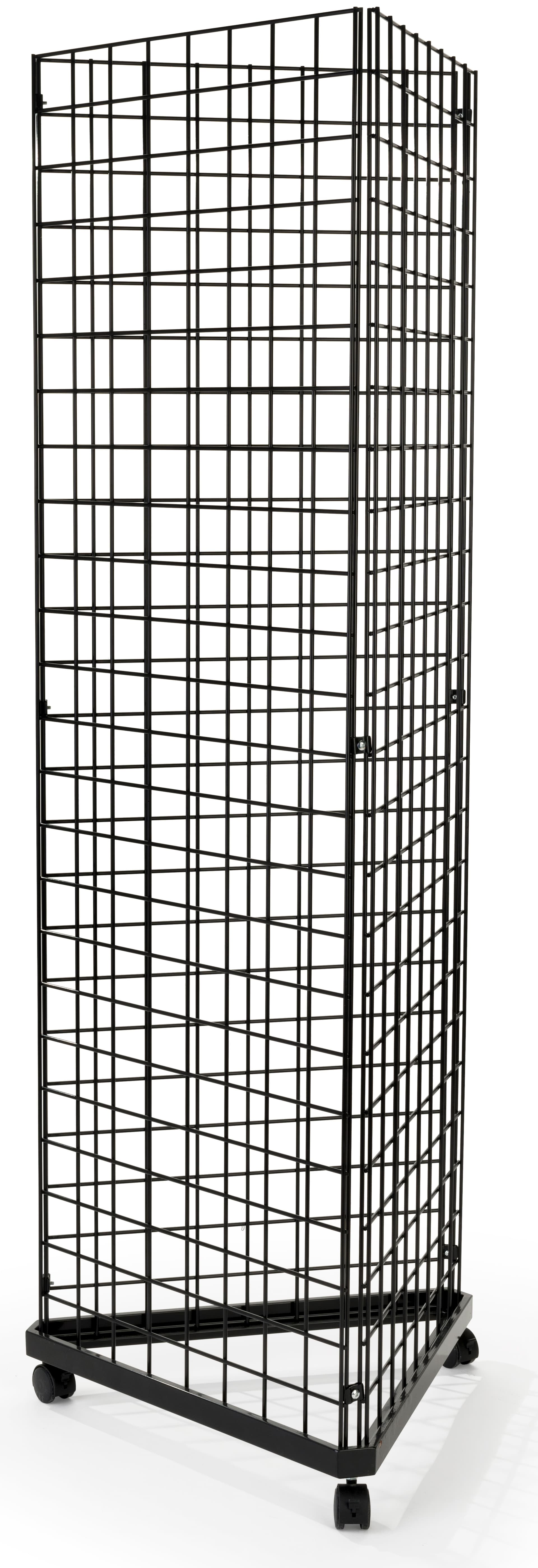 Triangle base shown with three grid panels