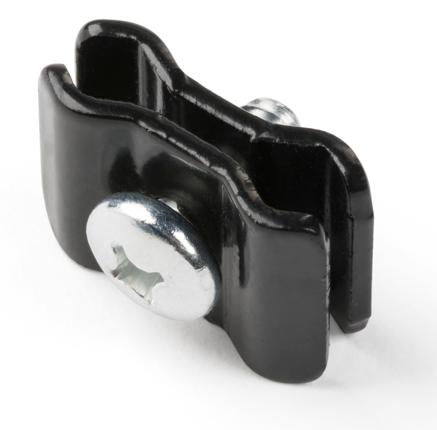 Black Gridwall Connector with Glossy Finish