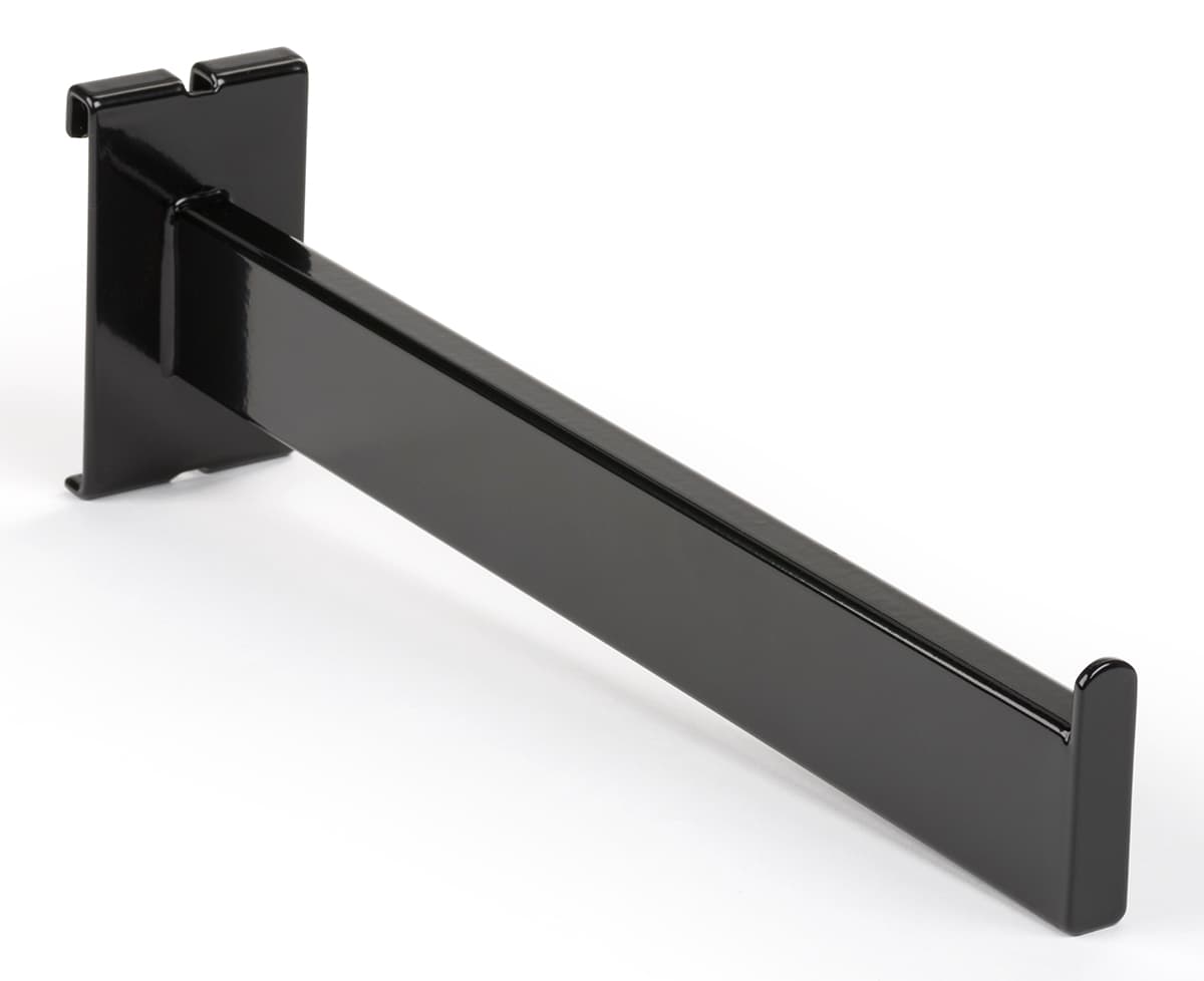 Glossy black 12" square tube gridwall faceout 
