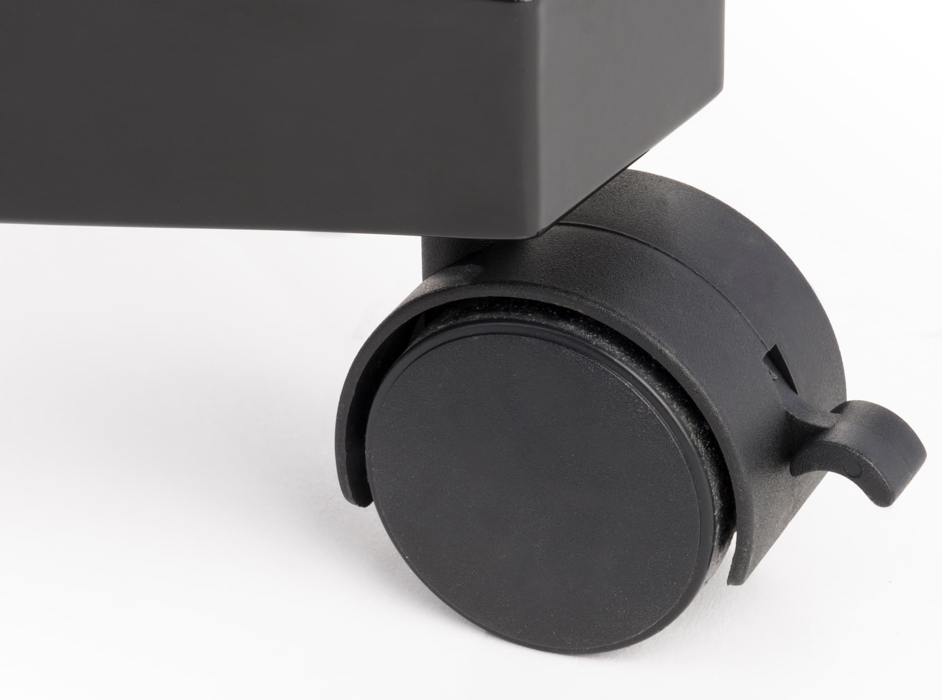 Black Gridwall H-Unit Gondola with Lockable Wheels