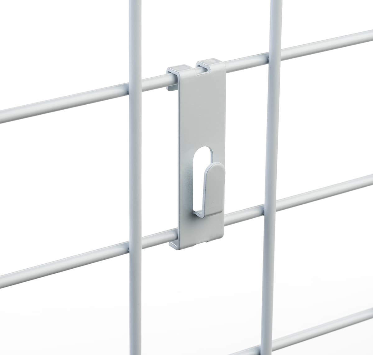 Set of 30 white gridwall utility notch hook
