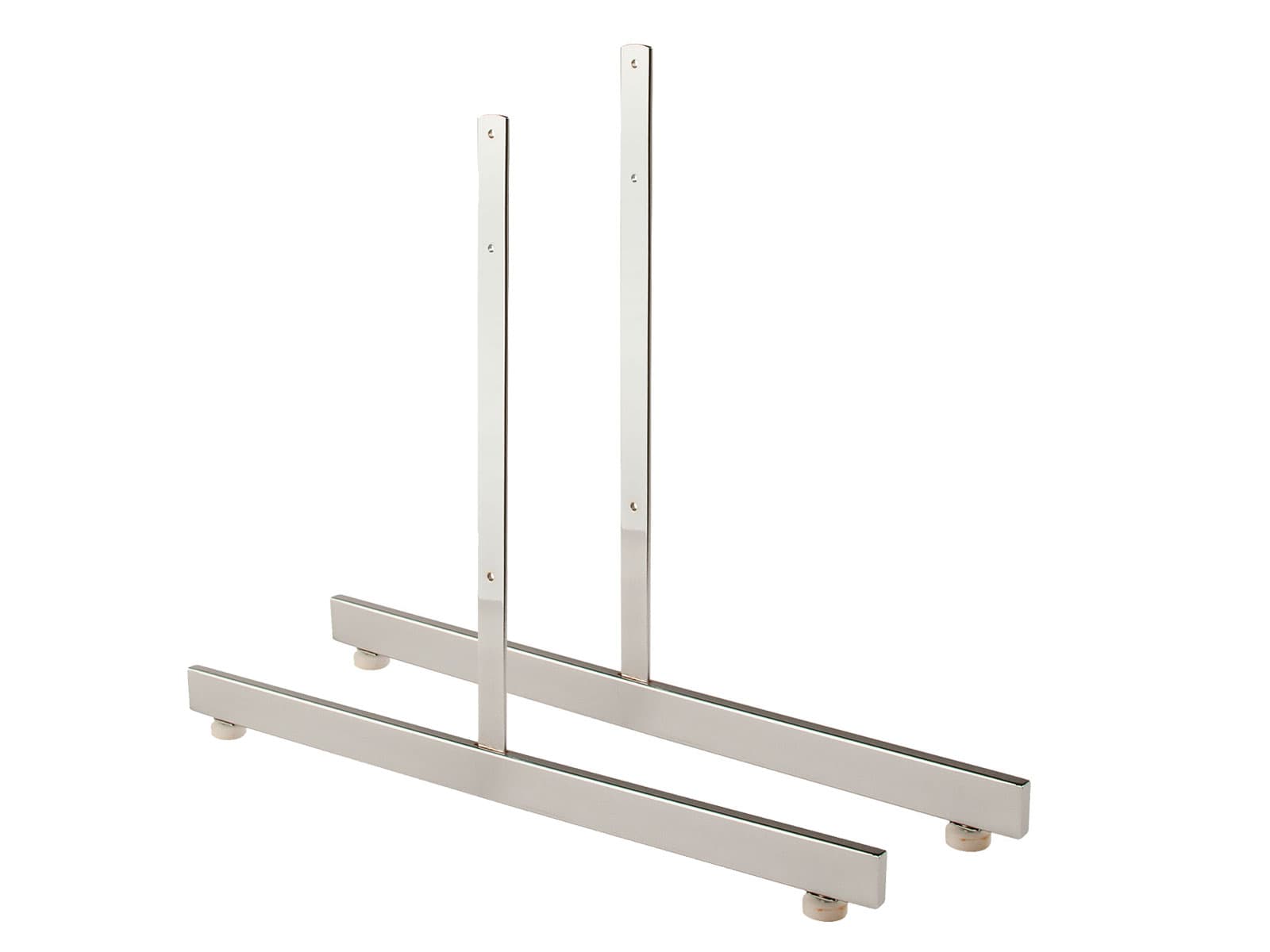 Grid panel legs with chrome finish
