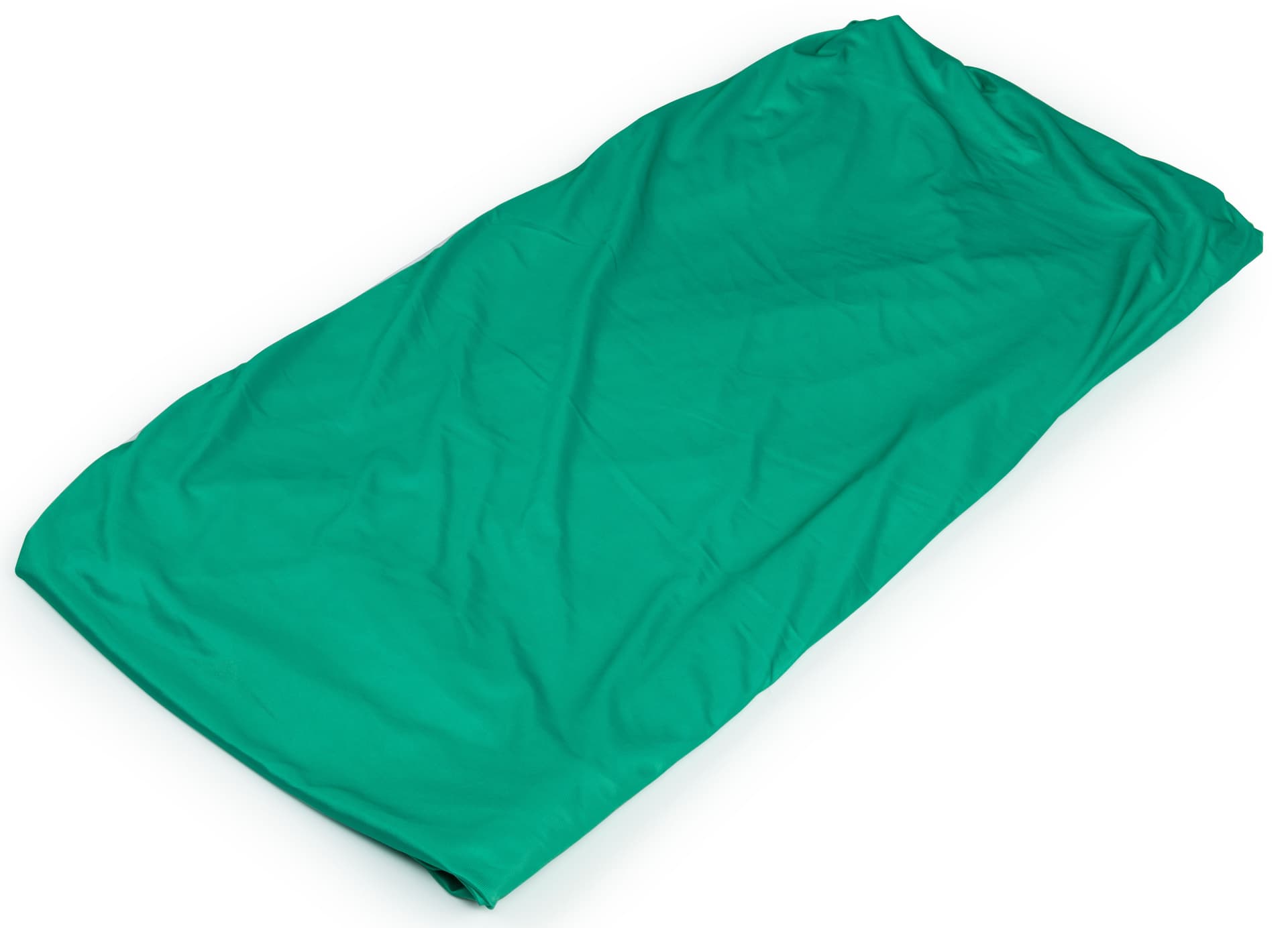 Green screen backdrop panel made with dye-sublimated fabric