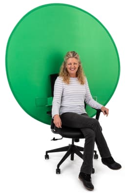 Portable Chair Mounted Green Screen | 60