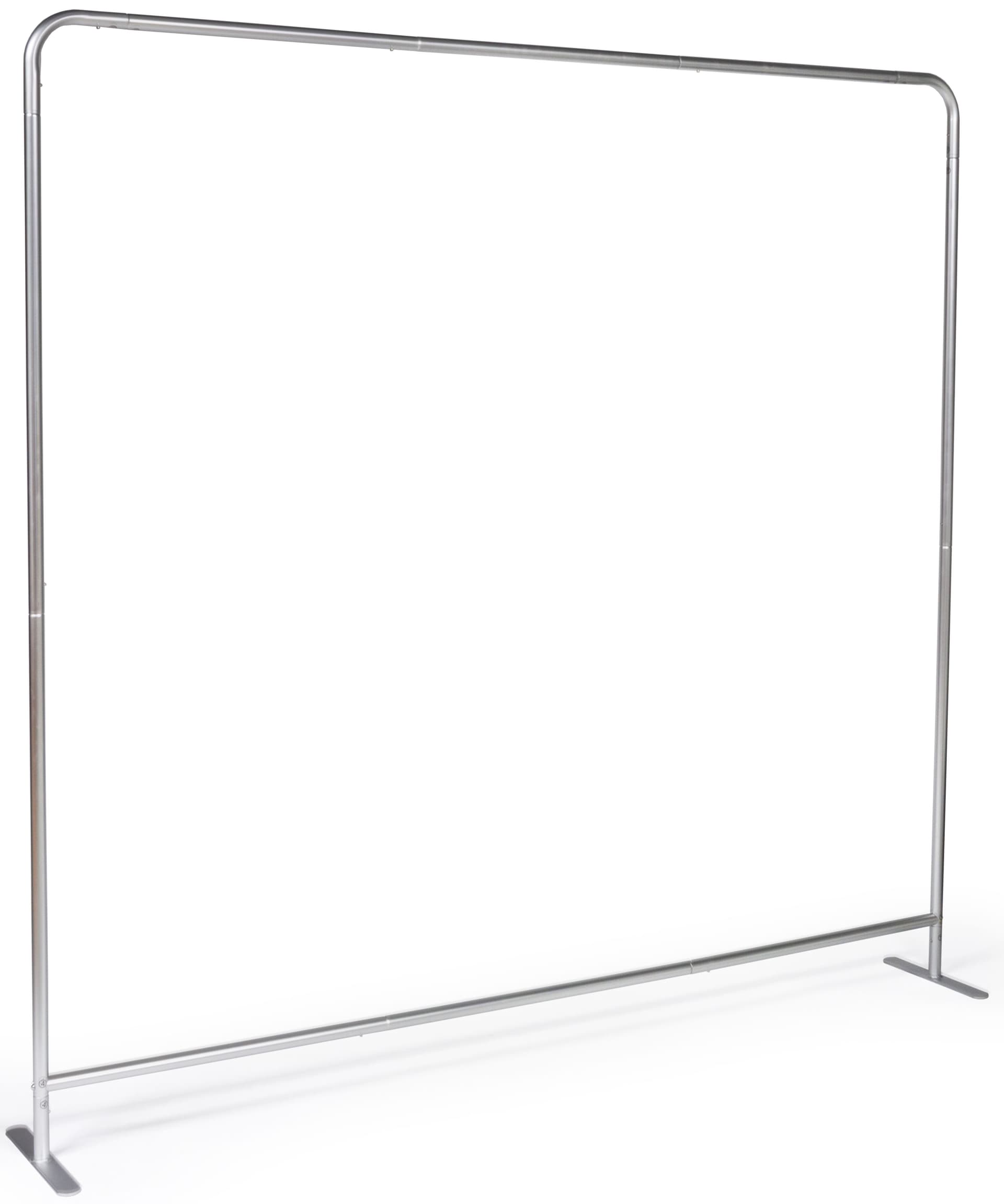 Chroma key fabric backdrop includes aluminum frame