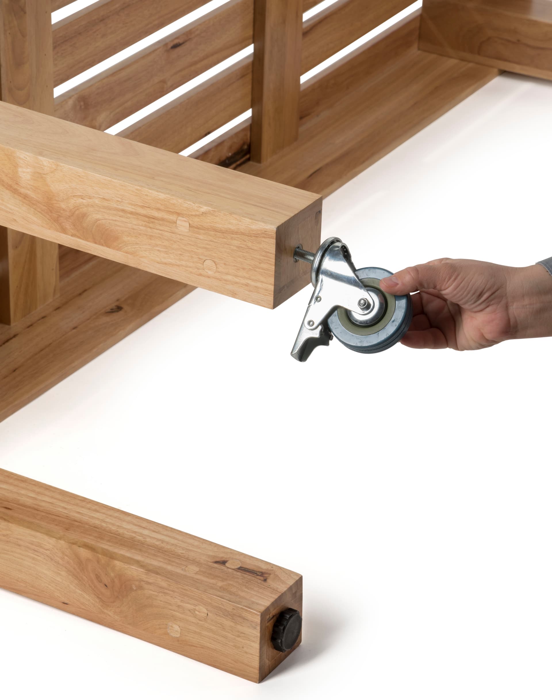 Wooden Stacking Tables with Wheel Options