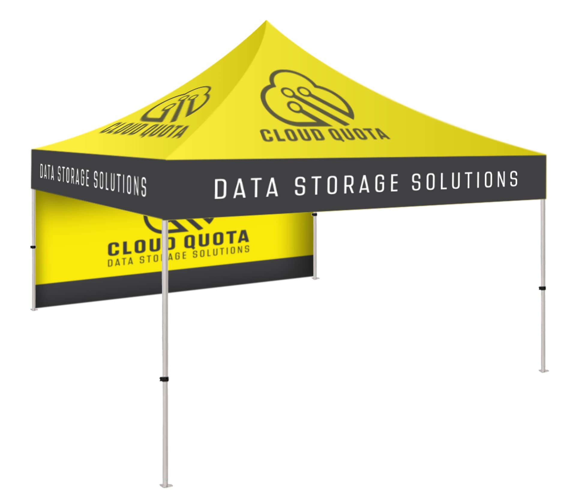 Portable canopy tent backwall fits 10 x 10 tents
