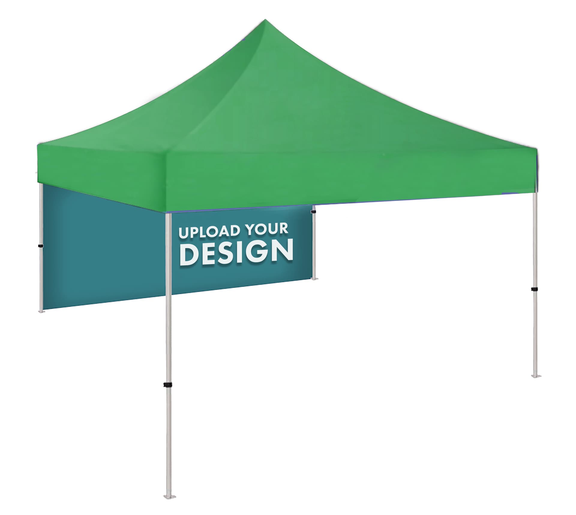 Personalized pop up tent backwall for 10 by 10 foot tents