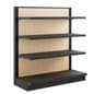 48"w Metal Retail Shelving Unit w/ 4 Tiers, Adjustable Shelves