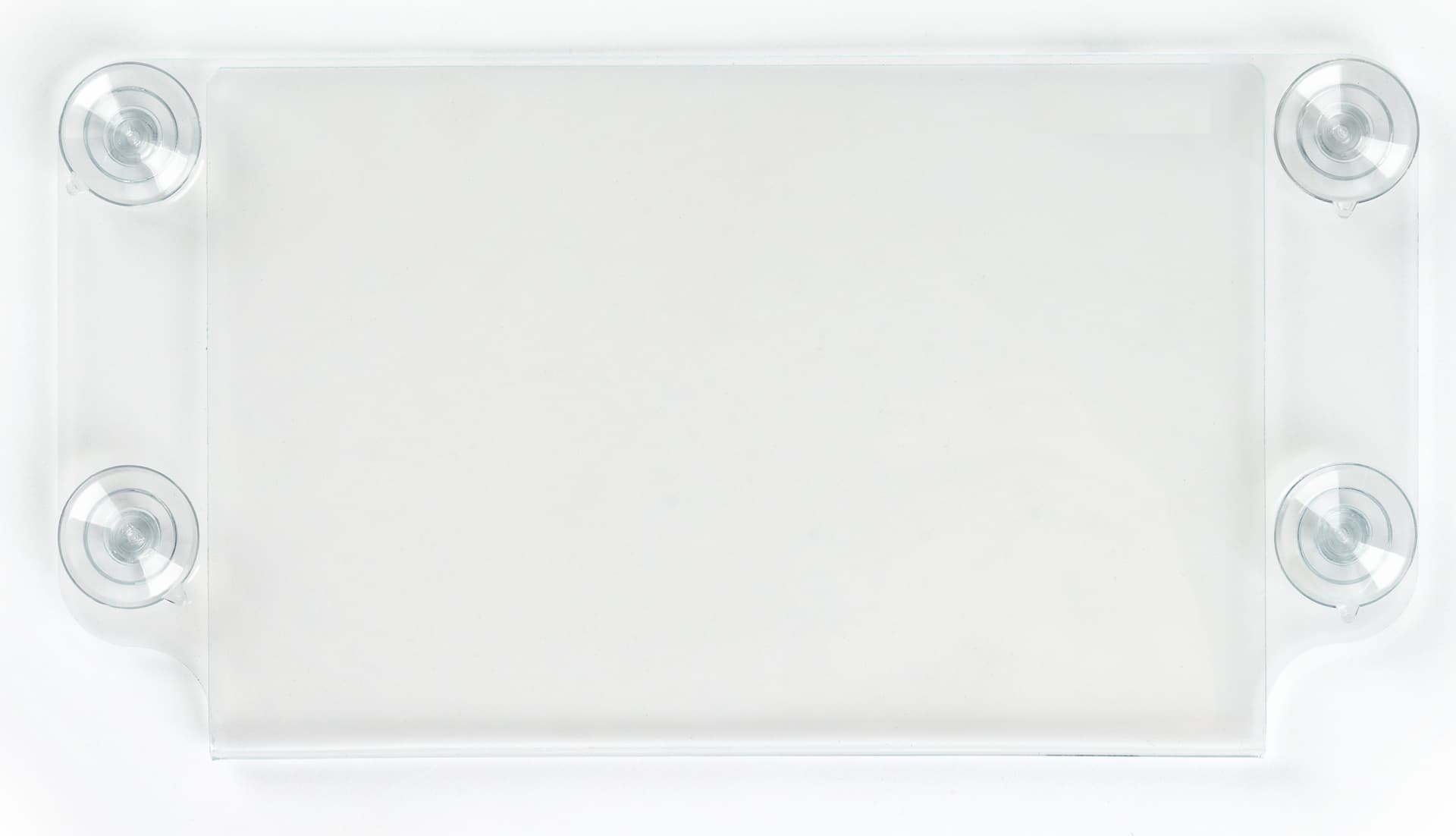 Window sign holder with top insert
