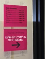 door mount sign holder