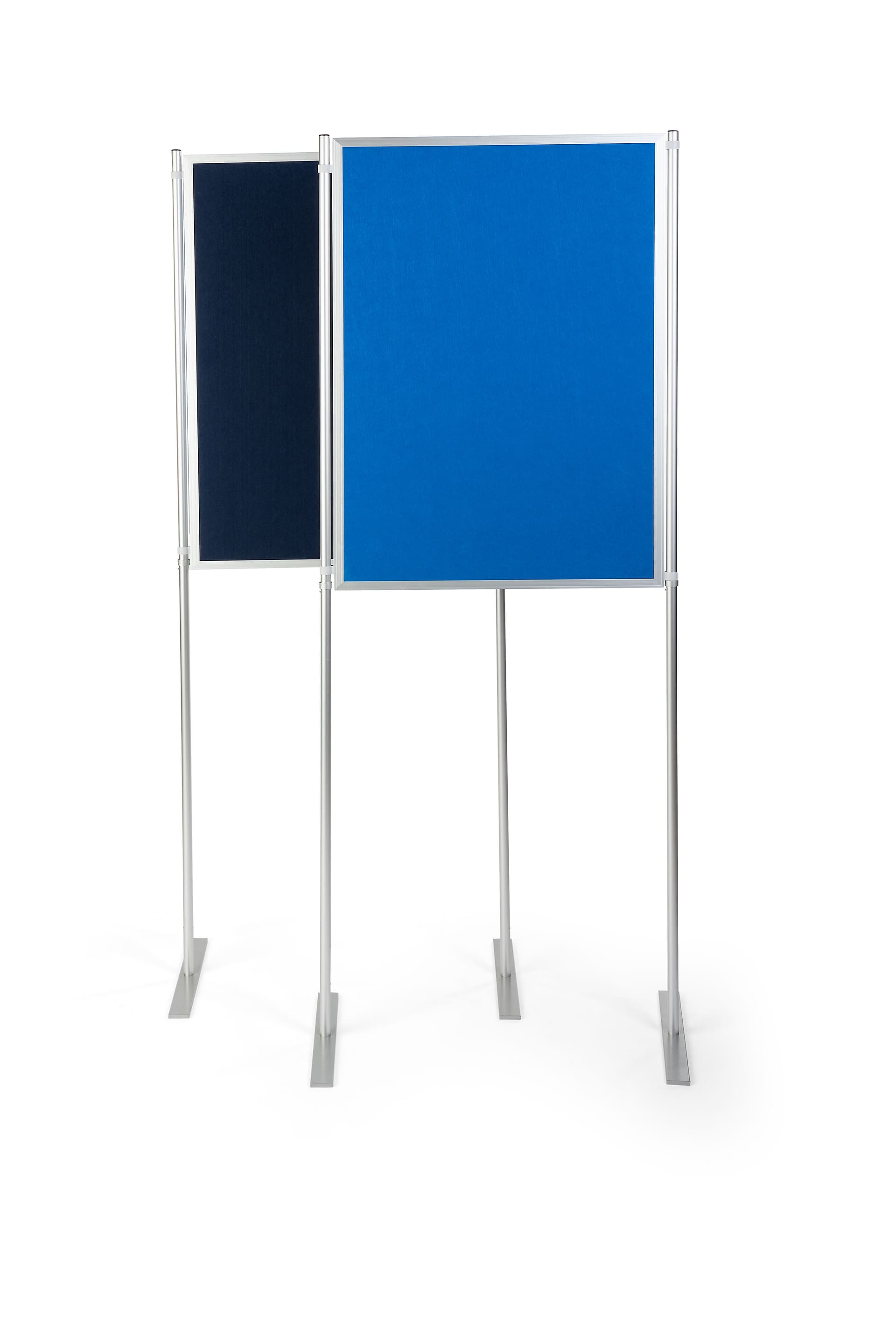 Double-sided freestanding modular display boards