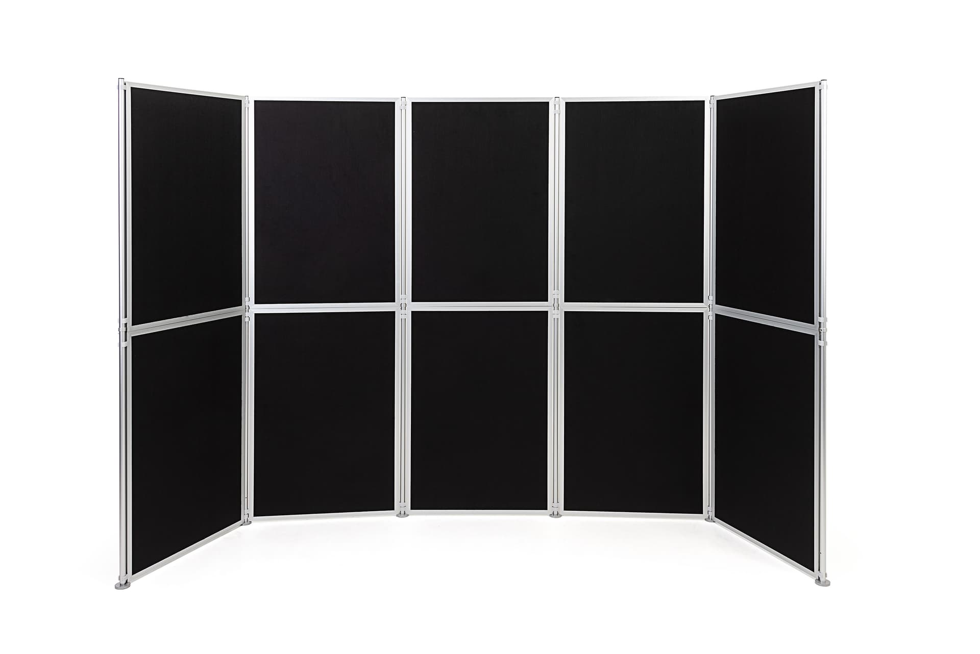 Contemporary clip and pole folding display system