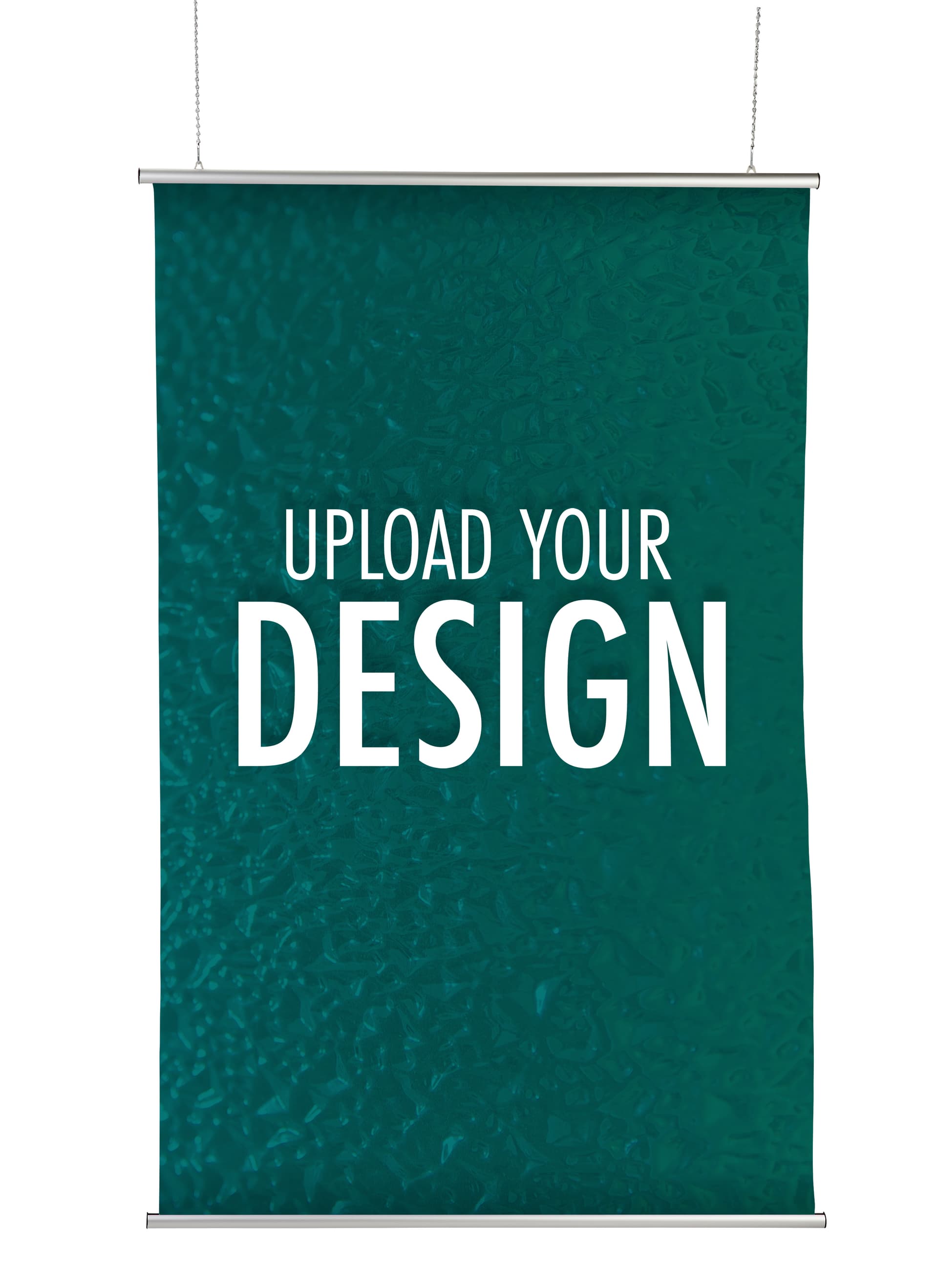 Mesh fabric banner with vibrant digitally printed artwork