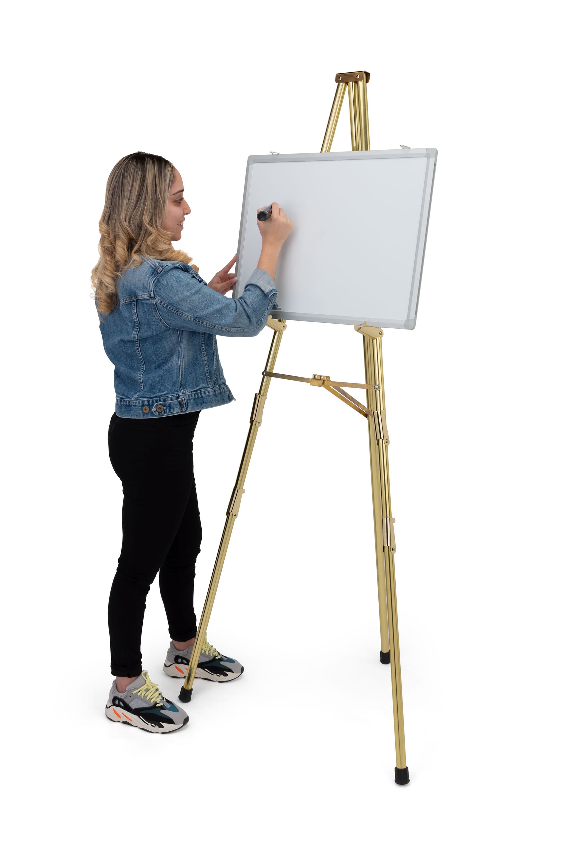 gold easel