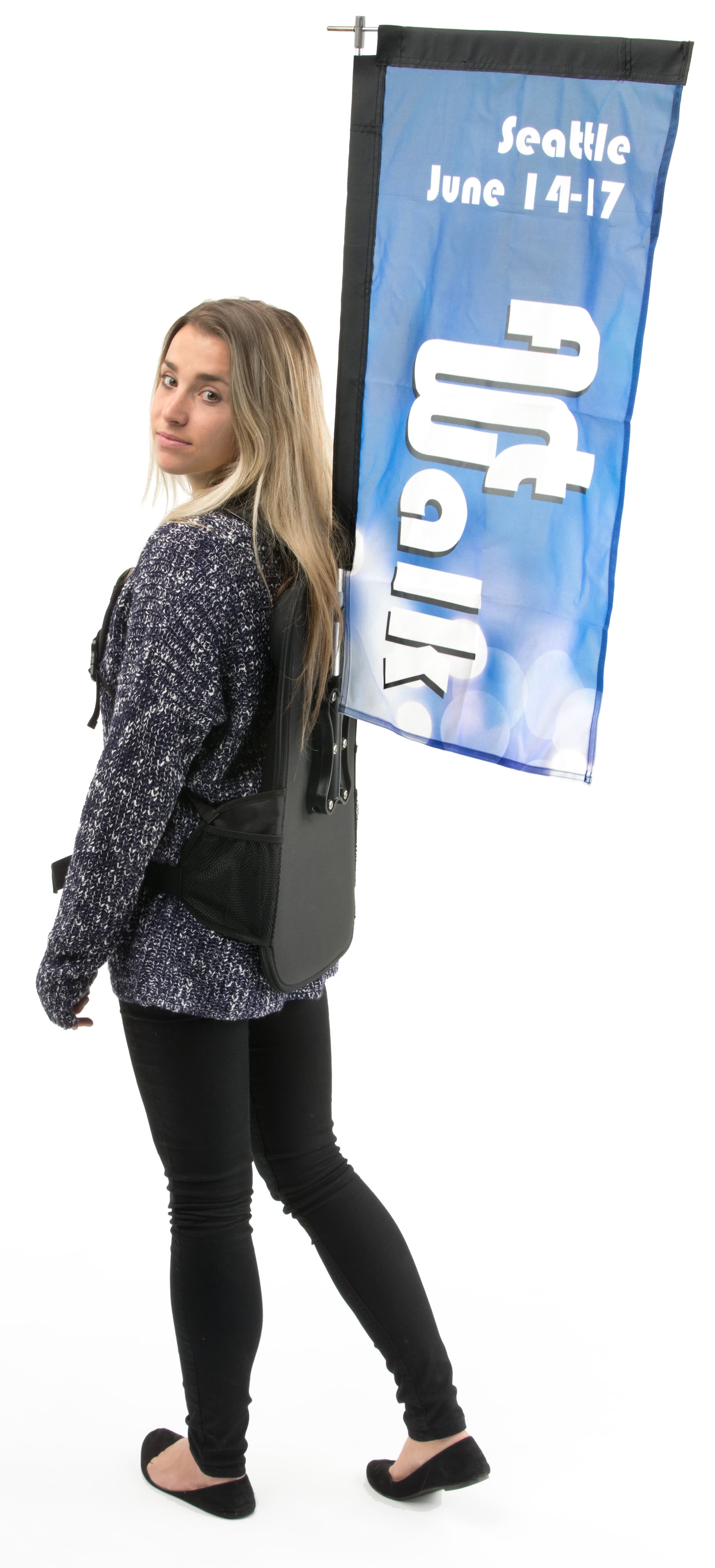 1-Sided Rectangular Backpack Banner for BPBH1S