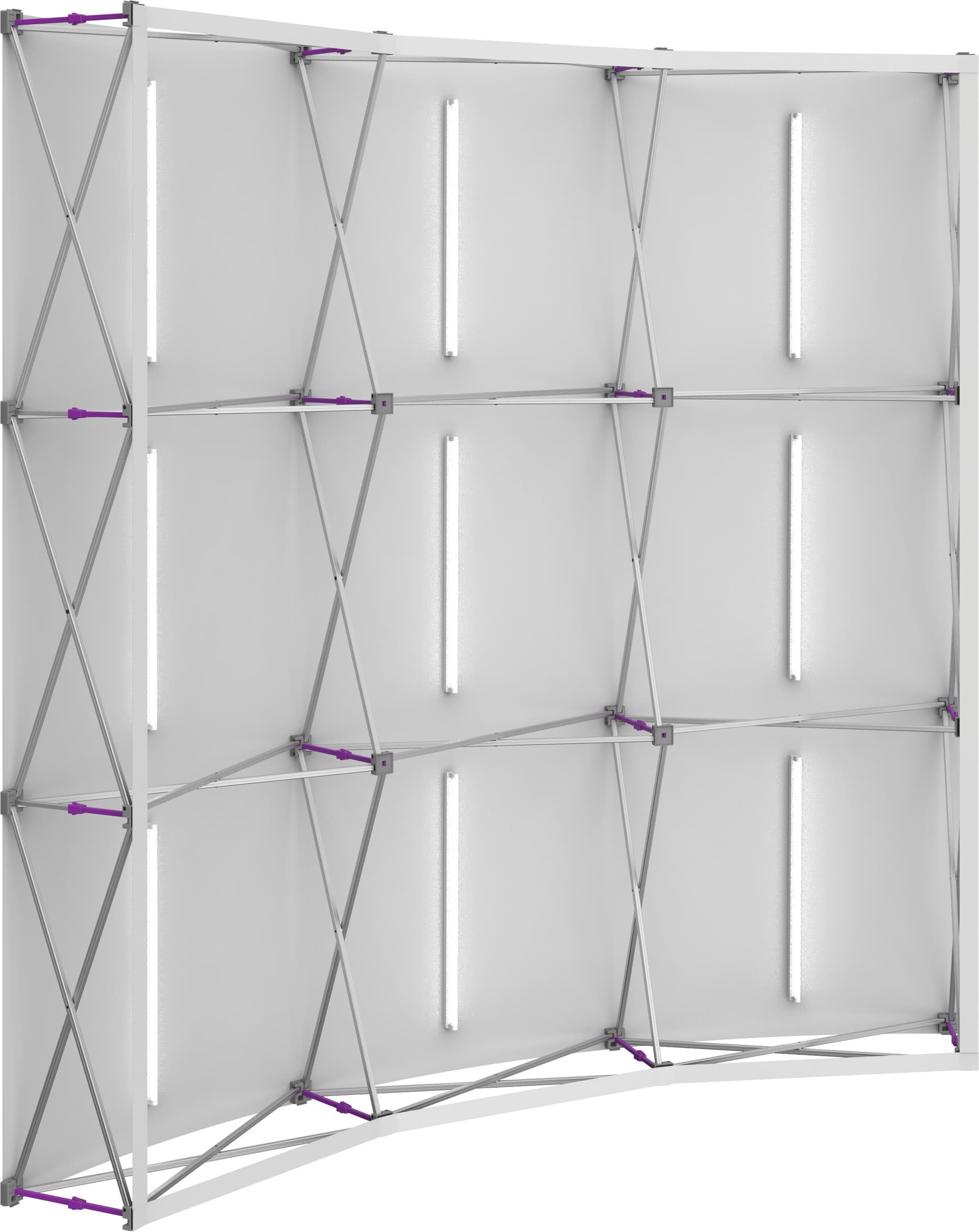 Backlit Pop Up Frame for Fabric Wall Graphic with LED Lighting