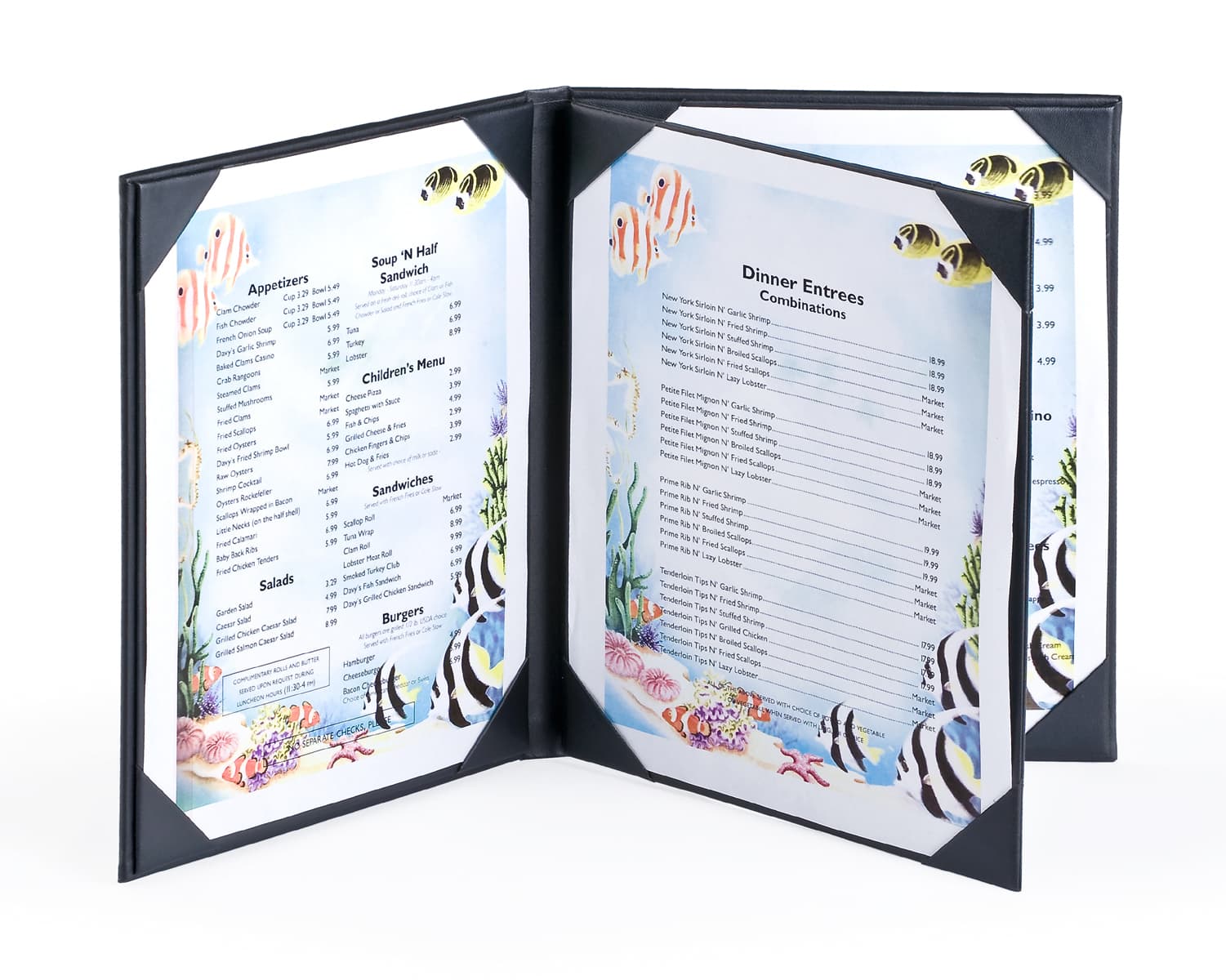 Restaurant Menu Books