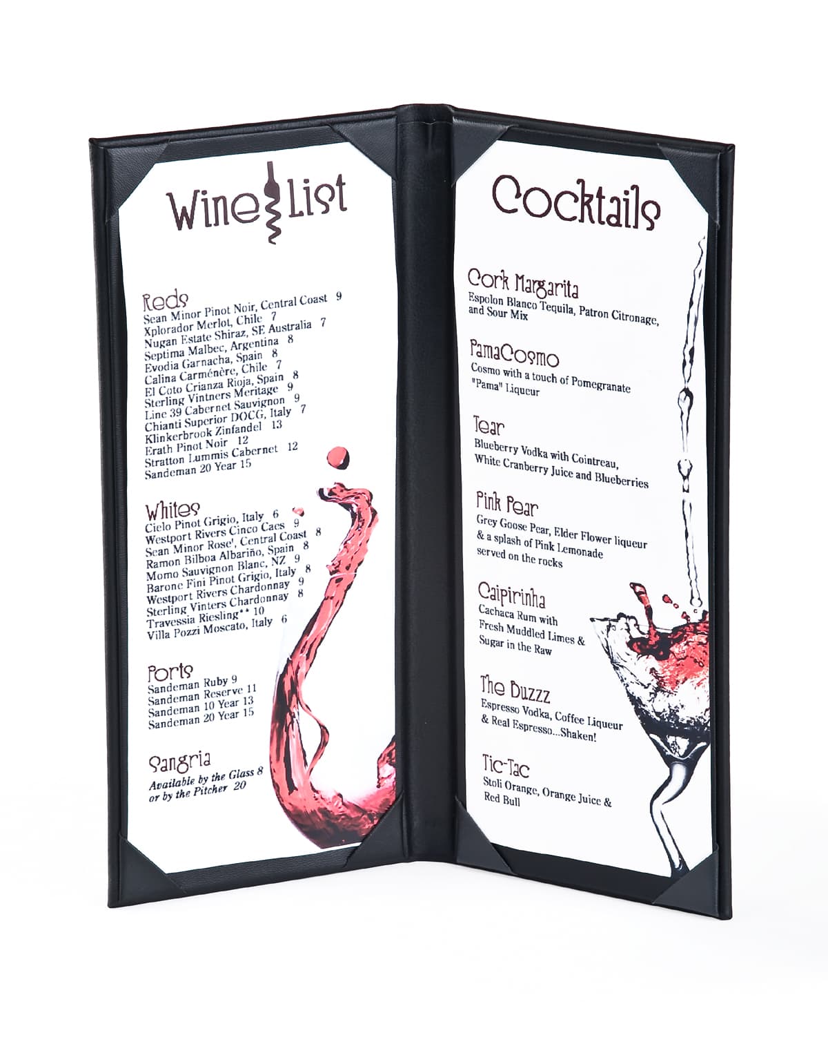 Wine List Covers